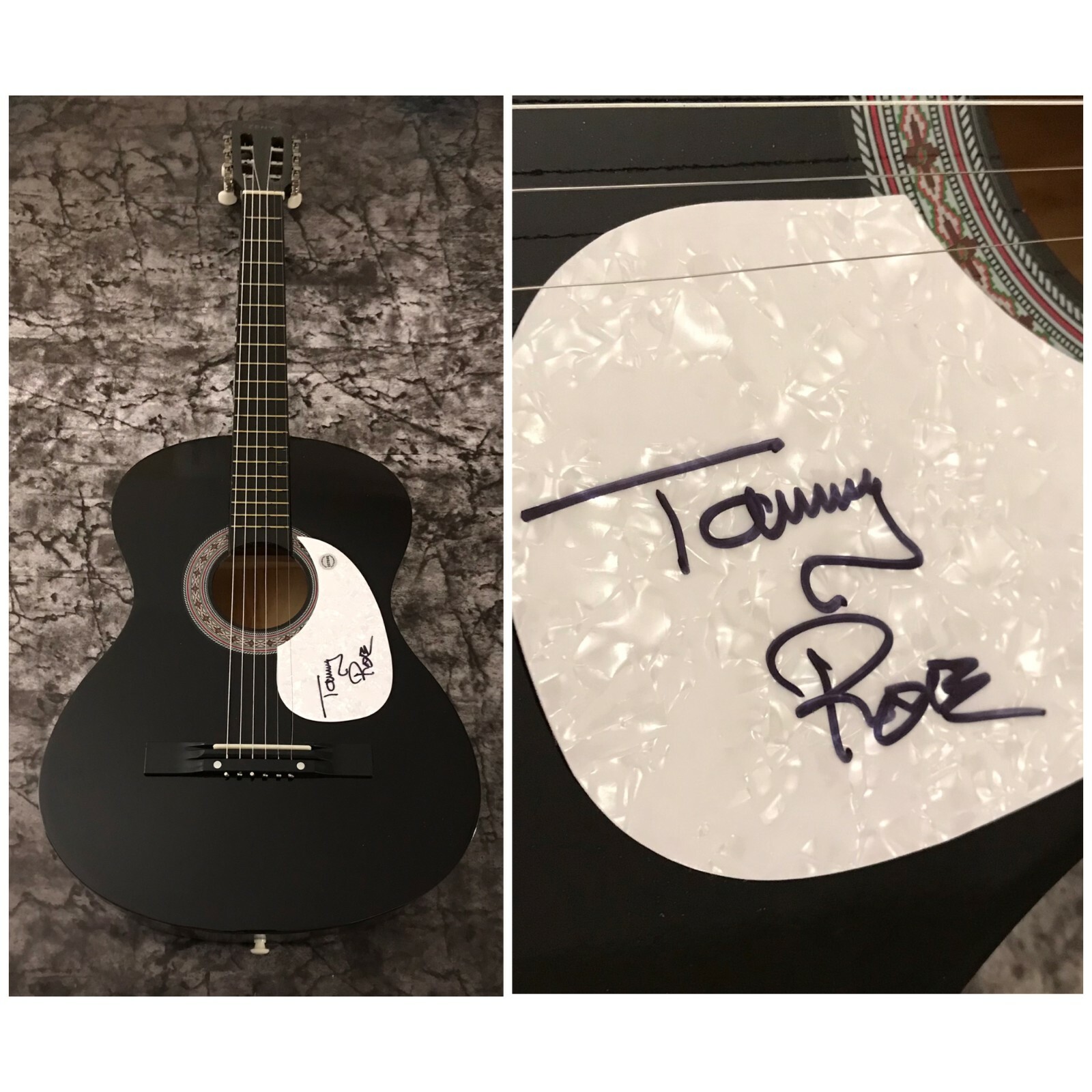 GFA Hooray for Hazel & Sheila * TOMMY ROE * Signed Acoustic Guitar T2 COA
