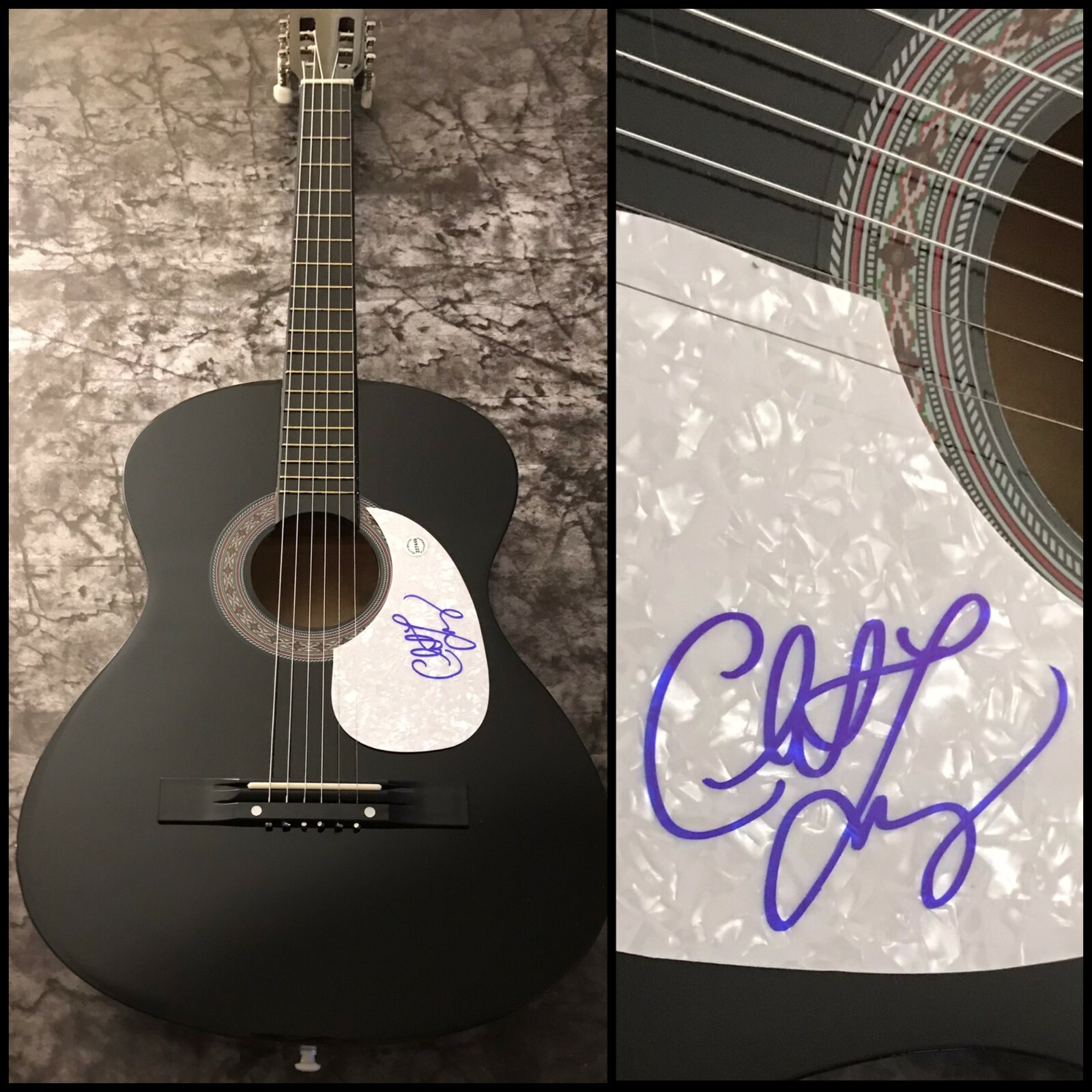 GFA Red Arrow Swim the River * CHRISTIAN LOPEZ * Signed Acoustic Guitar C2 COA