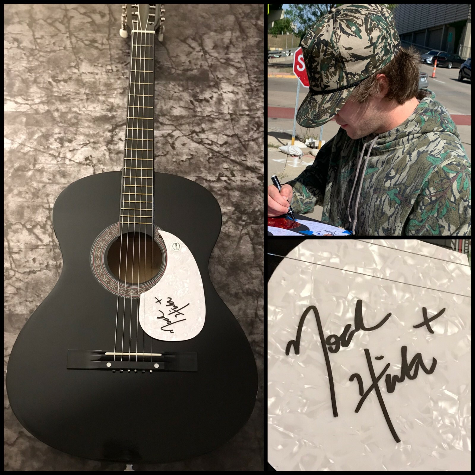 GFA I Can Tell You're Small Town * NOAH HICKS * Signed Acoustic Guitar N2 COA
