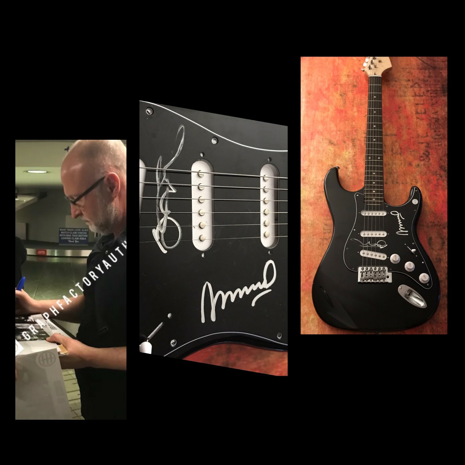 GFA Bob Mould & Greg Norton * HUSKER DU * Band Signed Electric Guitar AD3 COA