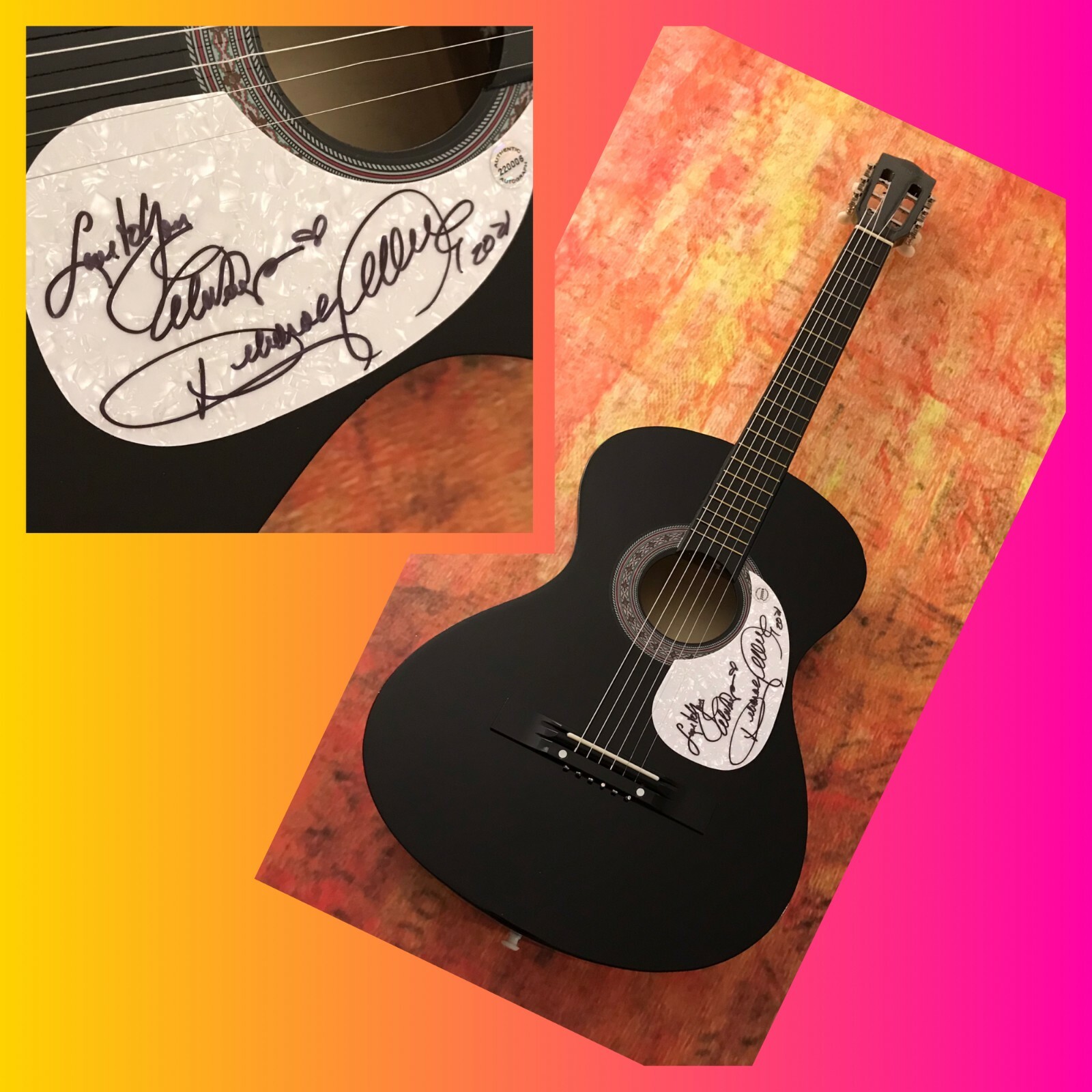 GFA Cheat the Night Baby I Lied * DEBORAH ALLEN * Signed Acoustic Guitar D1 COA
