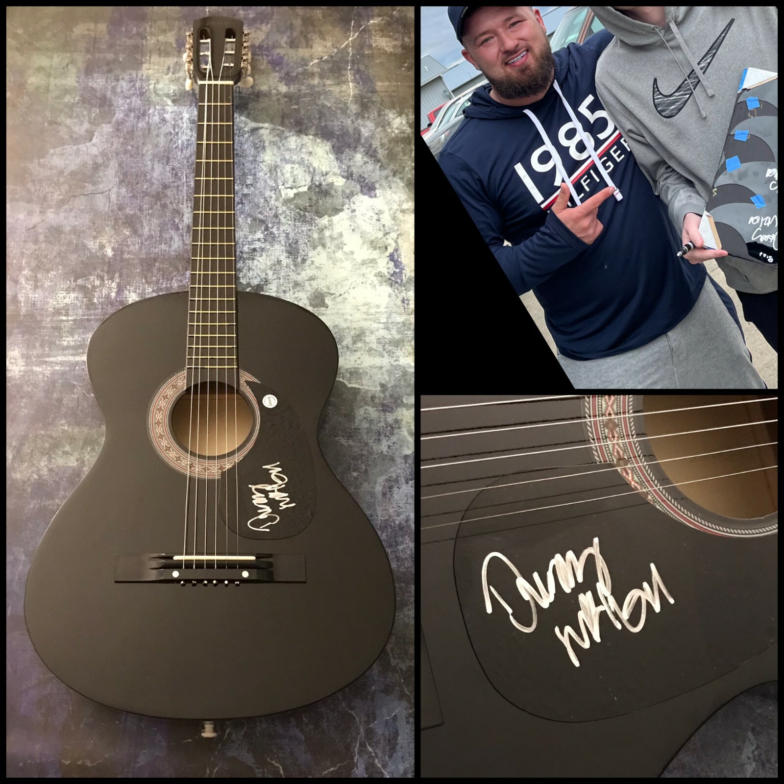 GFA Kentuckiana Jones Star * DUSTY LEIGH * Signed Acoustic Guitar PROOF D3 COA
