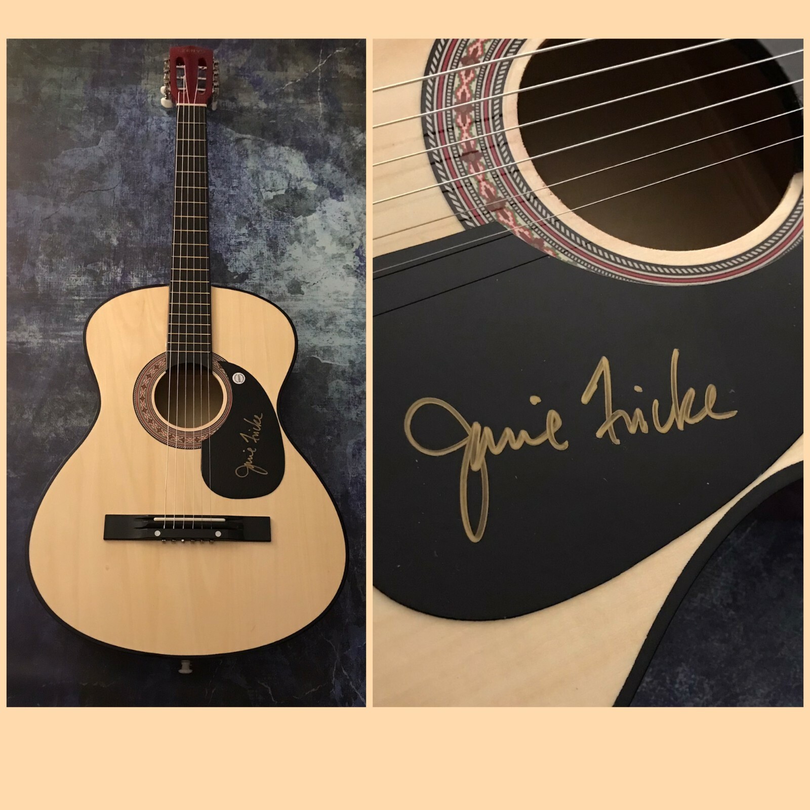 GFA Stranger It Ain't Easy * JANIE FRICKE * Signed Acoustic Guitar J4 COA
