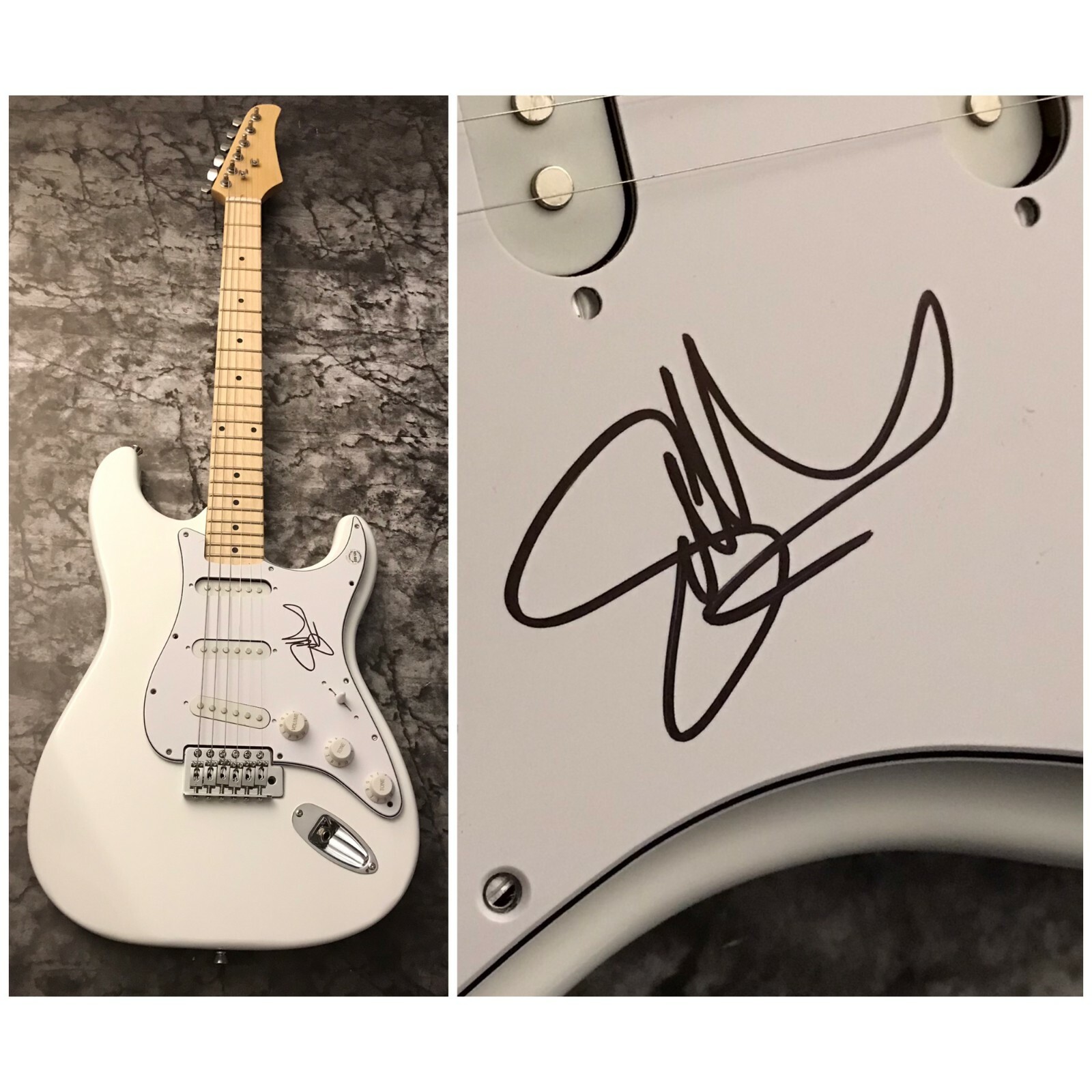 GFA Big Bad Voodoo Daddy * SCOTTY MORRIS * Signed Electric Guitar PROOF S4 COA