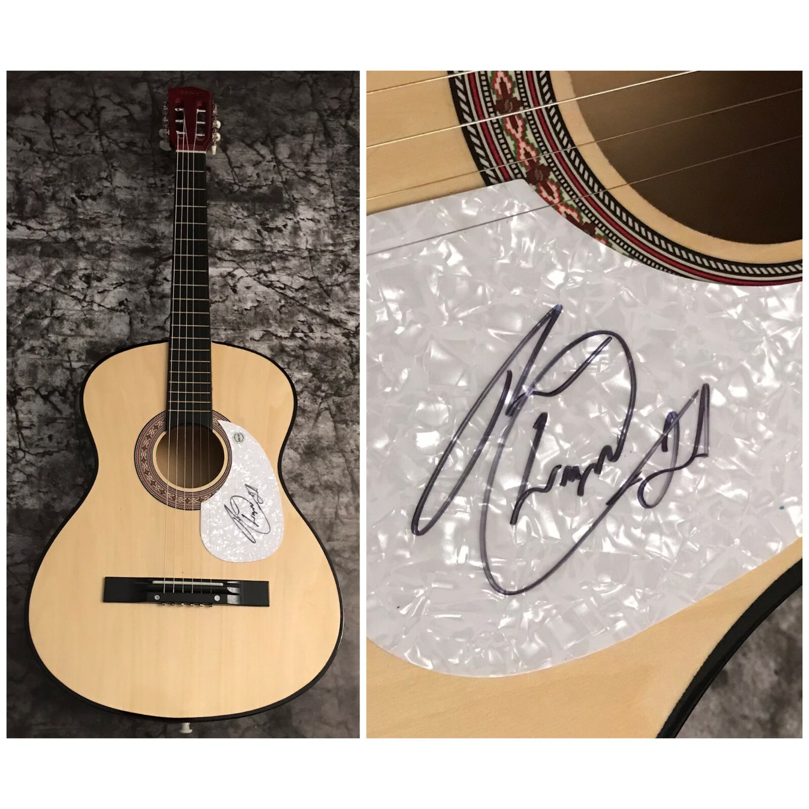GFA I Met a Girl Star * WILLIAM MICHAEL MORGAN * Signed Acoustic Guitar W4 COA
