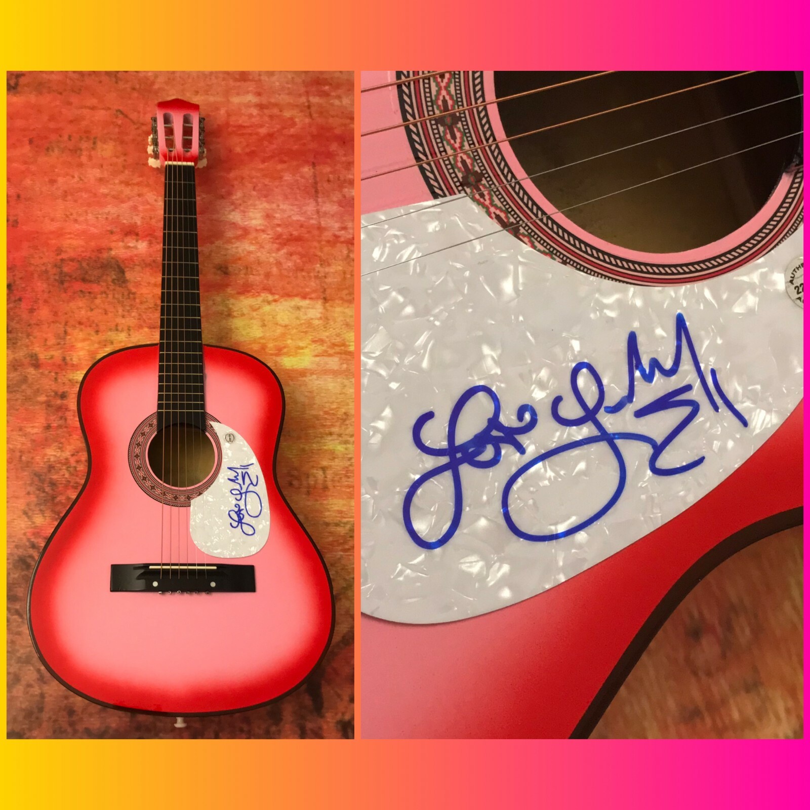 GFA What Happens in a Small Town * LINDSAY ELL * Signed Acoustic Guitar L7 COA
