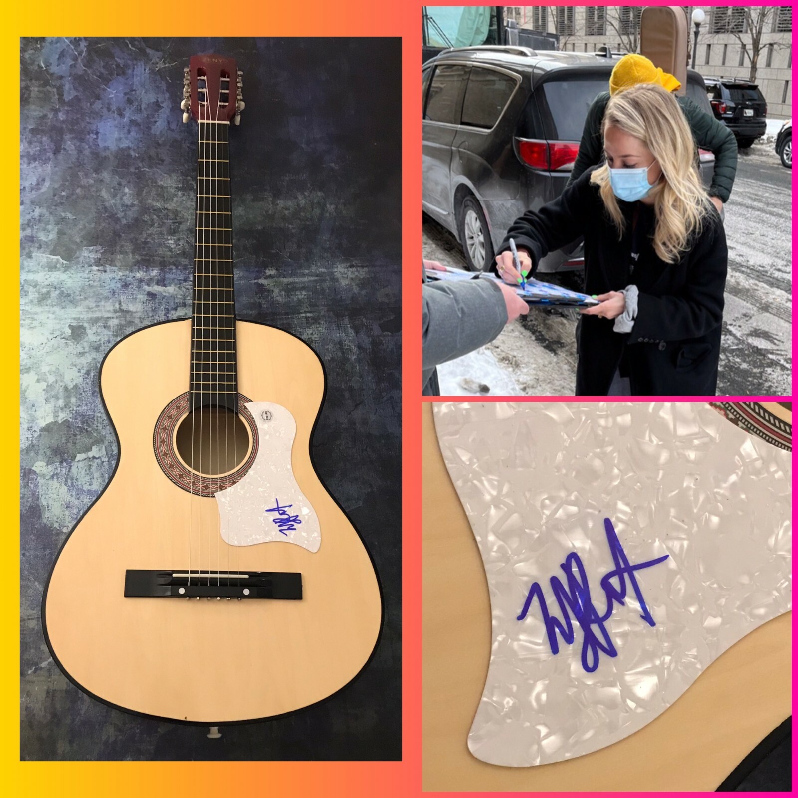 GFA Thinking 'Bout You * MACKENZIE PORTER * Signed Acoustic Guitar PROOF COA
