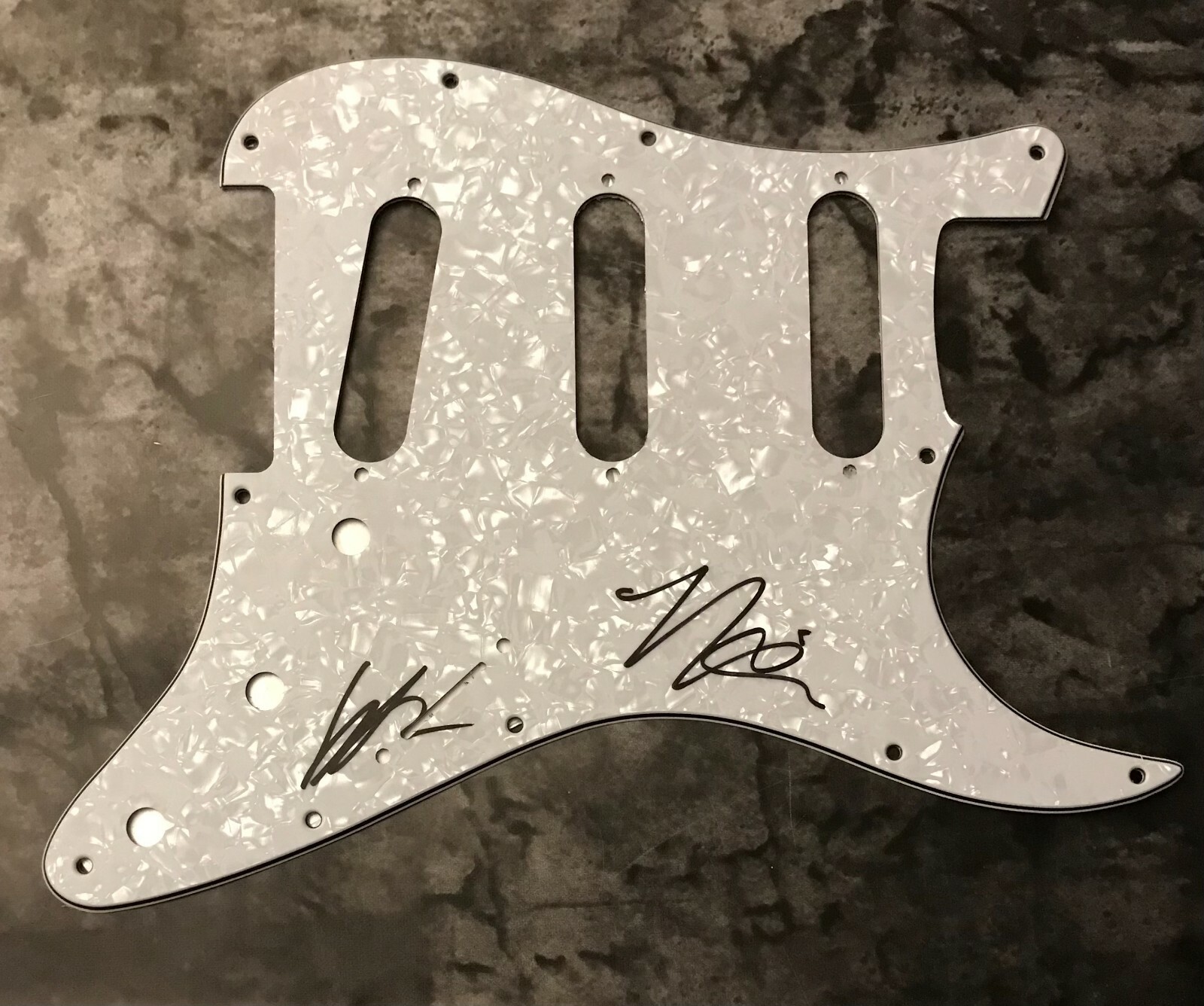 GFA Denial in Paradise x2 Band * COURTSHIP. * Signed Electric Pickguard COA
