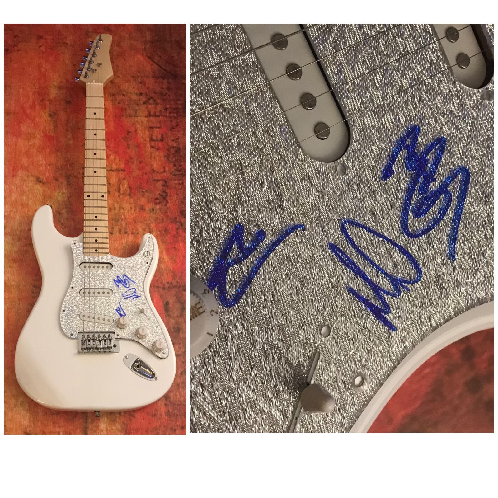 GFA I Can Only Imagine * MERCYME * Signed x3 Band Electric Guitar M2 COA