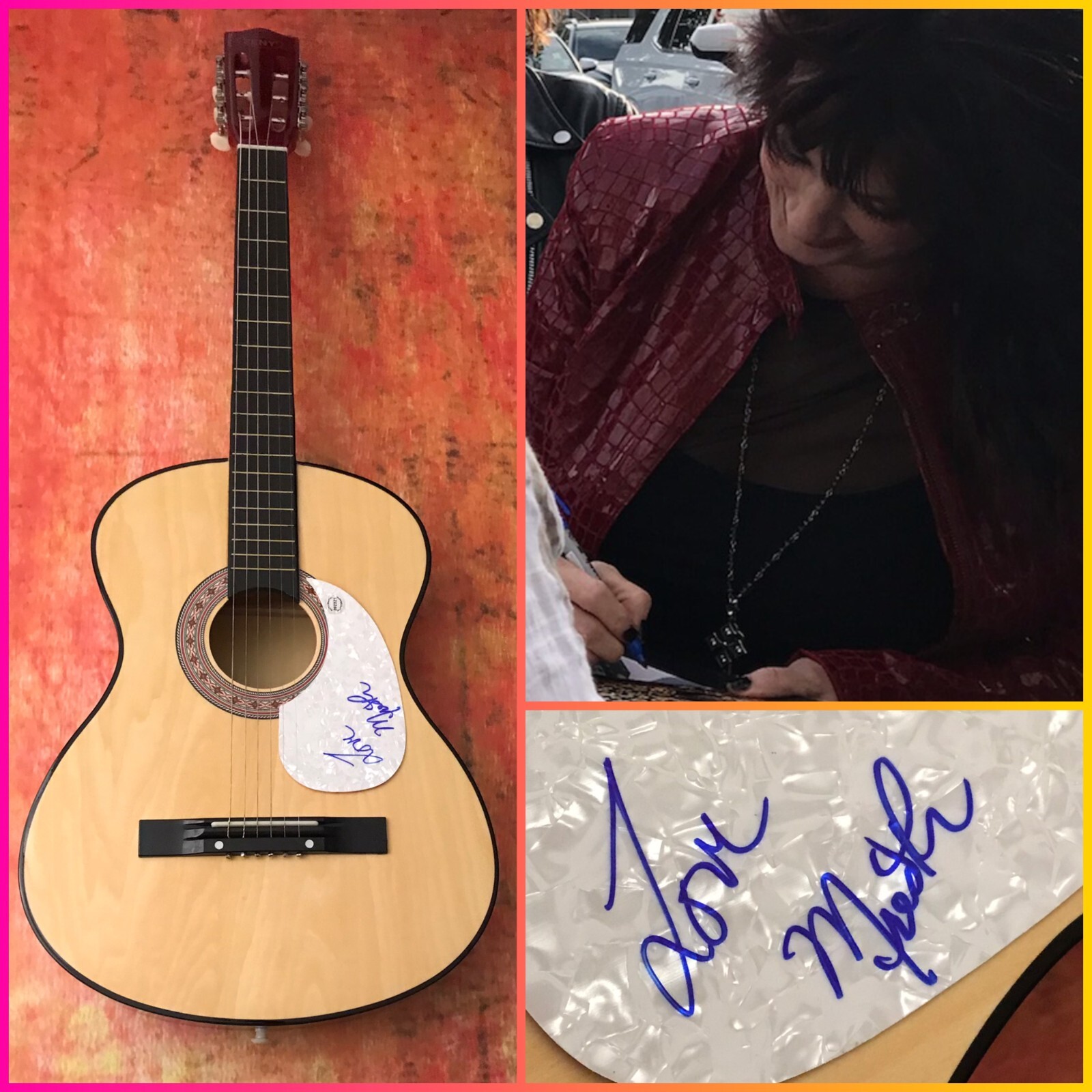 GFA Blurring the Edges Bitch * MEREDITH BROOK * Signed Acoustic Guitar PROOF COA
