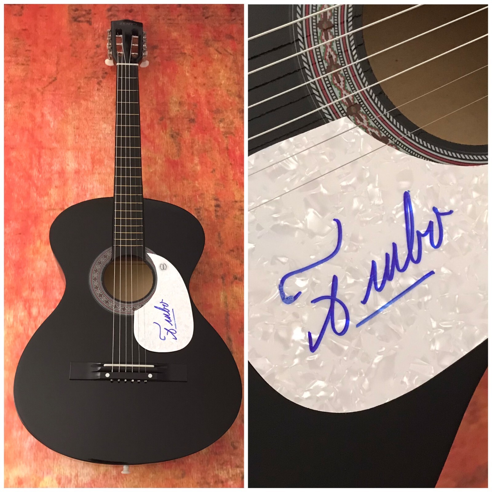 GFA Bonnie Raitt's Guitarist * FREEBO * Signed Acoustic Guitar PROOF F1 COA