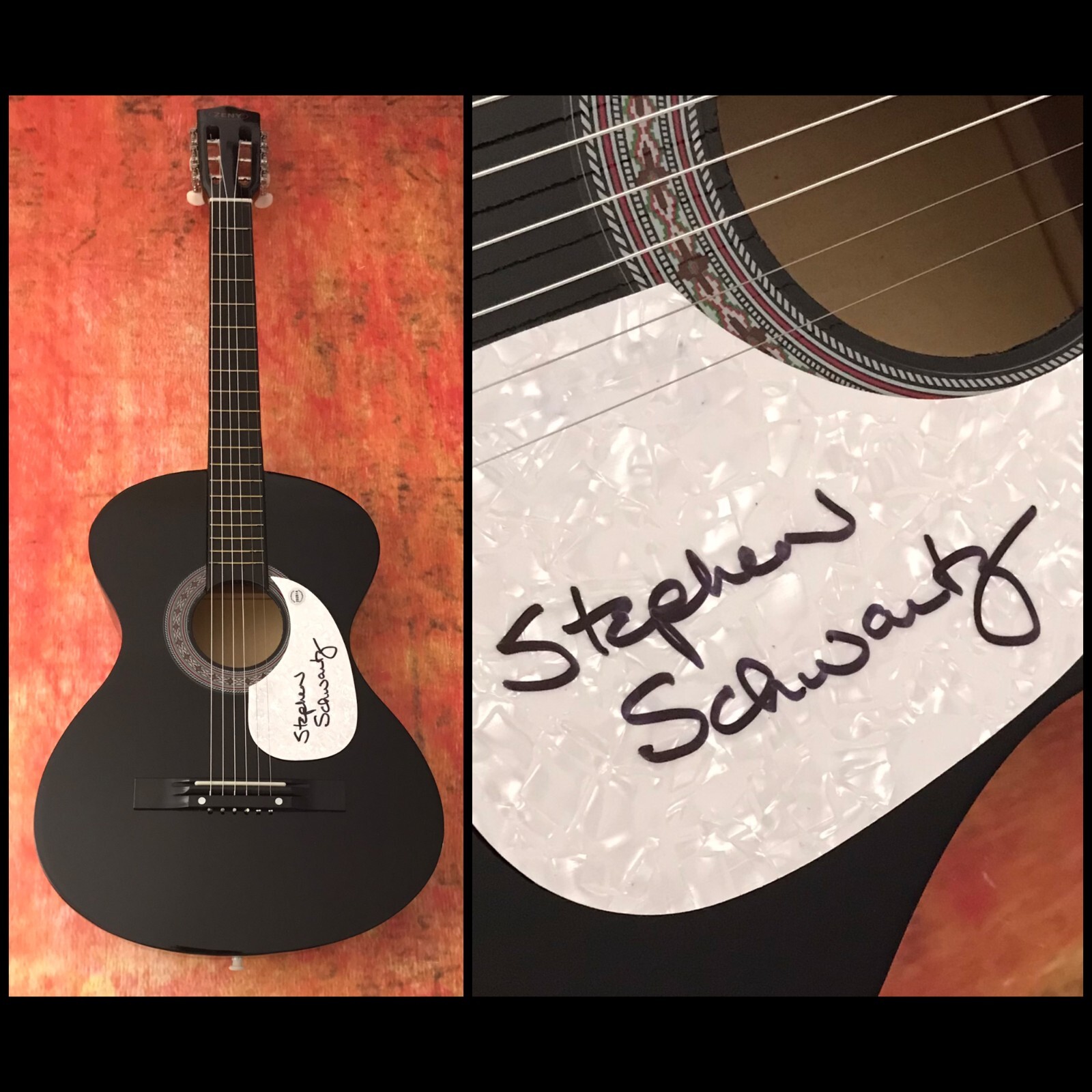 GFA Wicked & Pippin Composer * STEPHEN SCHWARTZ * Signed Acoustic Guitar S3 COA
