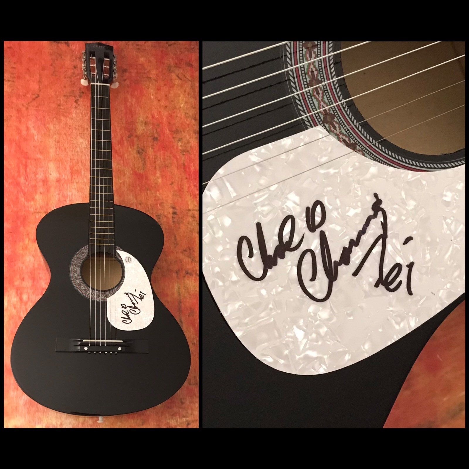 GFA Nirvana Drummer Bleach * CHAD CHANNING * Signed Acoustic Guitar C1 COA
