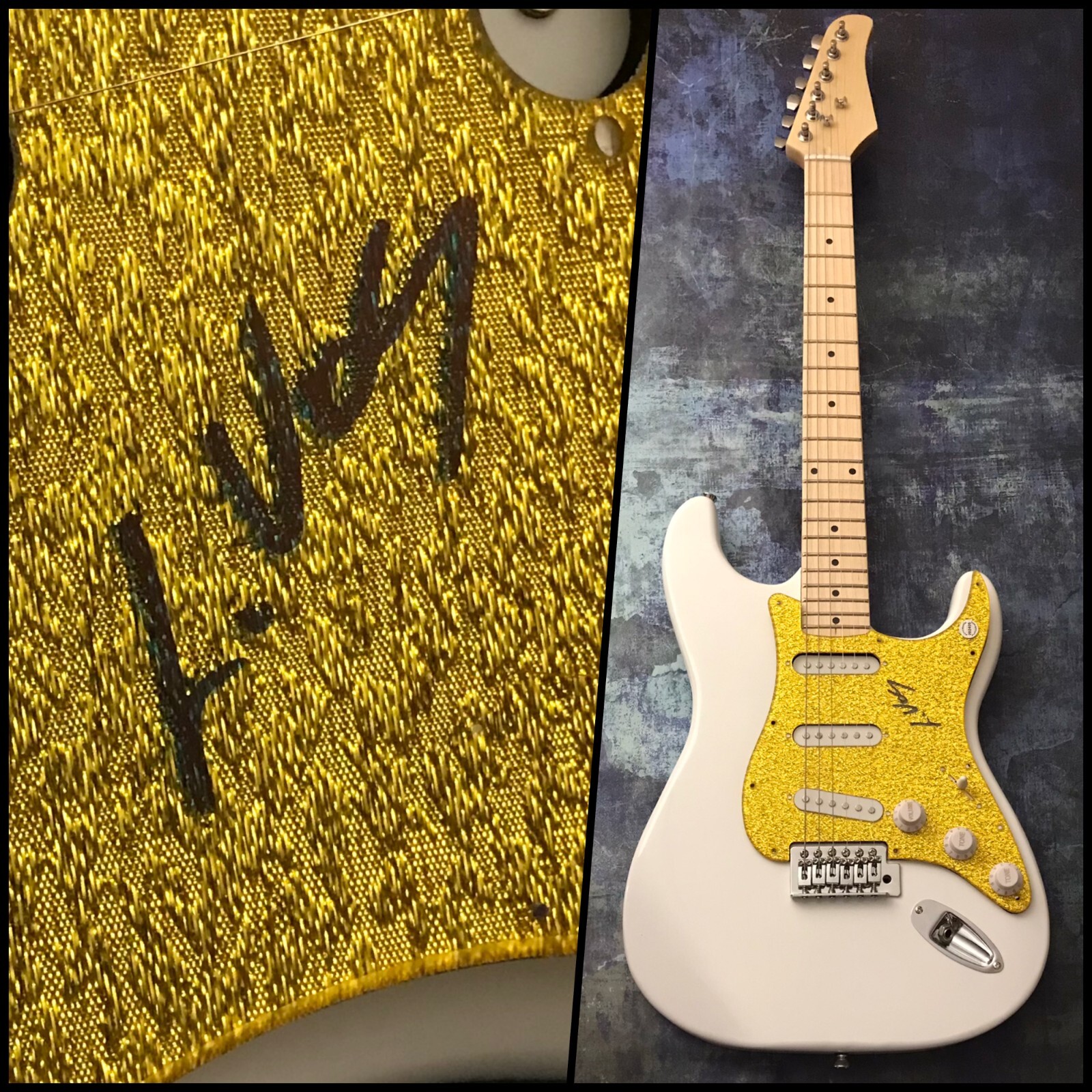 GFA The Record Company * CHRIS VOS * Signed Electric Guitar PROOF C3 COA
