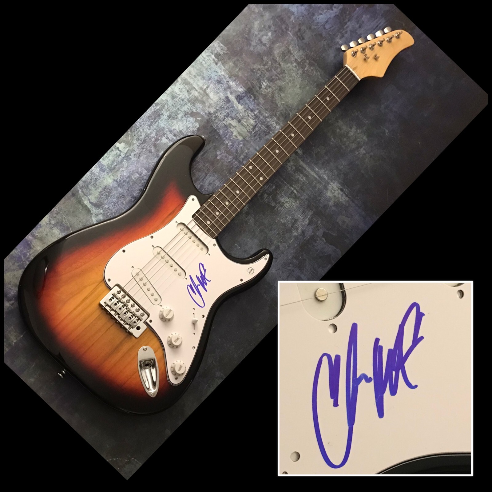 GFA Muscadine Bloodline * CHARLES MUNCASTER * Signed Electric Guitar PROOF COA