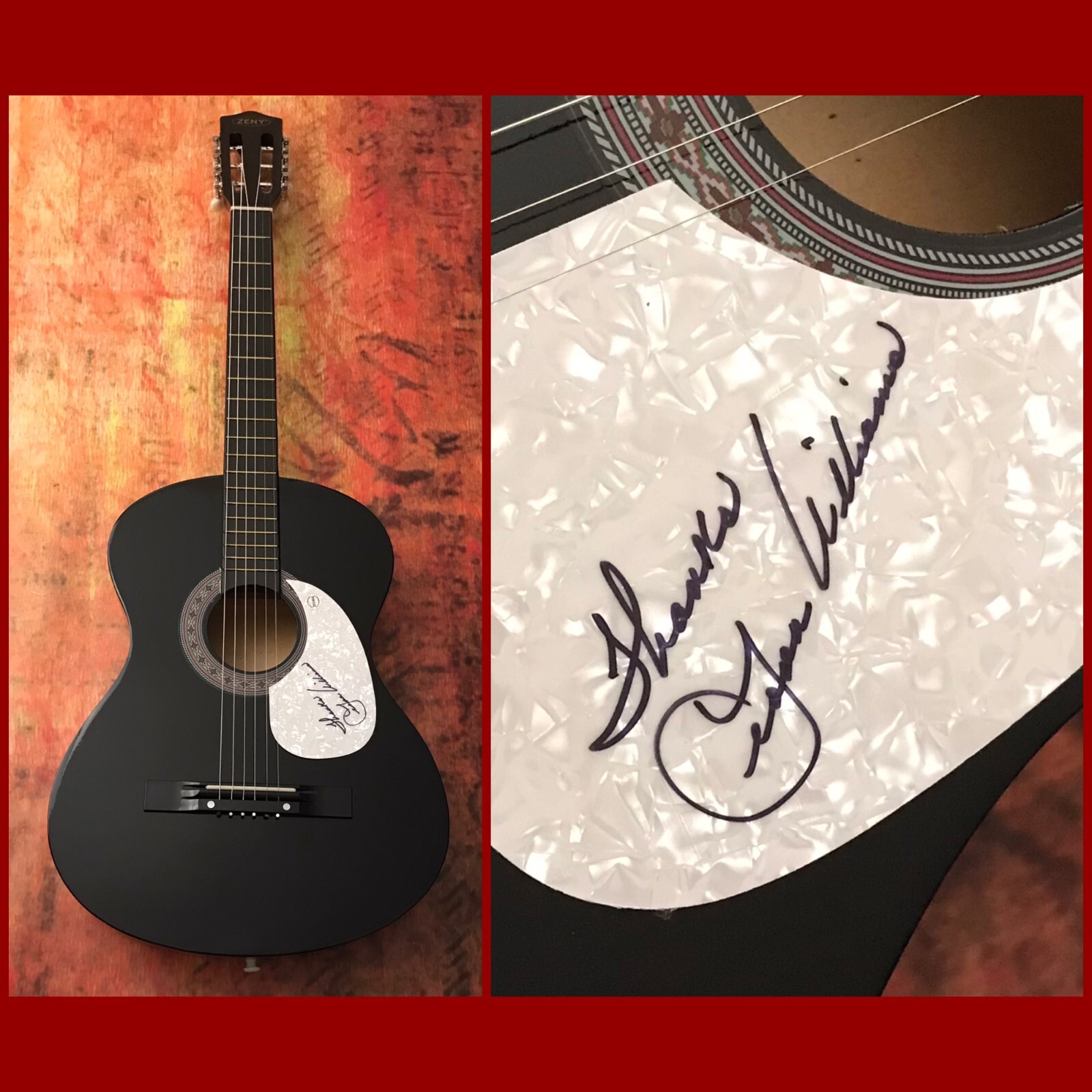 GFA The Bull and the Beaver * LEONA WILLIAMS * Signed Acoustic Guitar L3 COA
