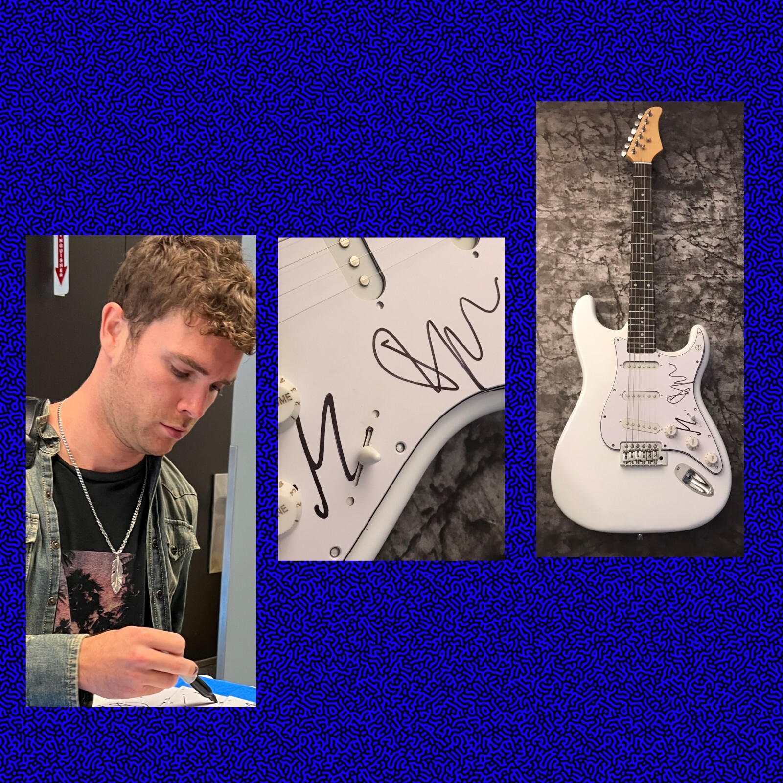 GFA Figure it Out Mike & Matt * ROYAL BLOOD * Band Signed Electric Guitar COA
