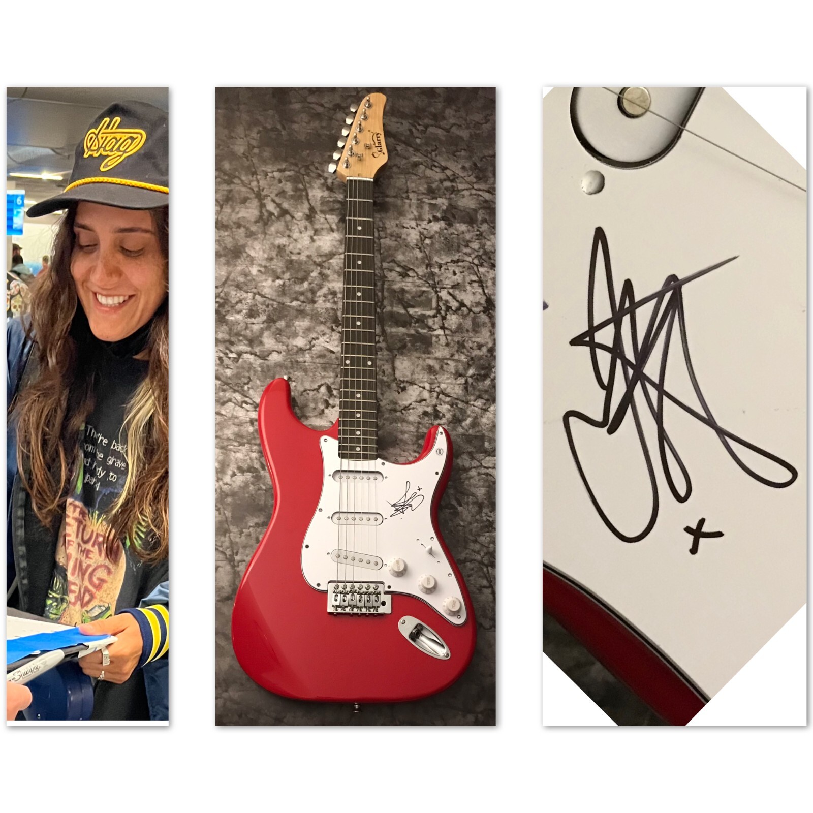 GFA Dandelion & Mystery Star * JESSE JO STARK * Signed Electric Guitar PROOF COA