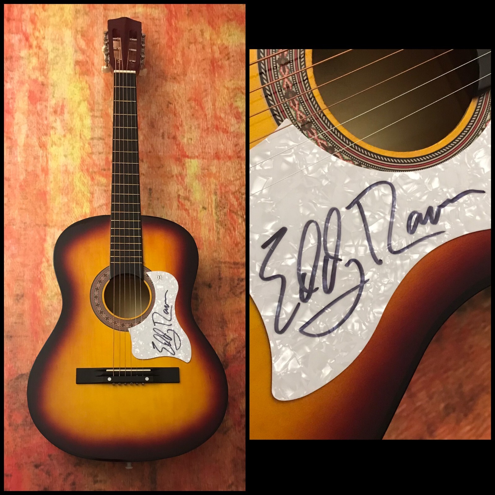 GFA I Got Mexico Star * EDDY RAVEN * Signed Acoustic Guitar COA

