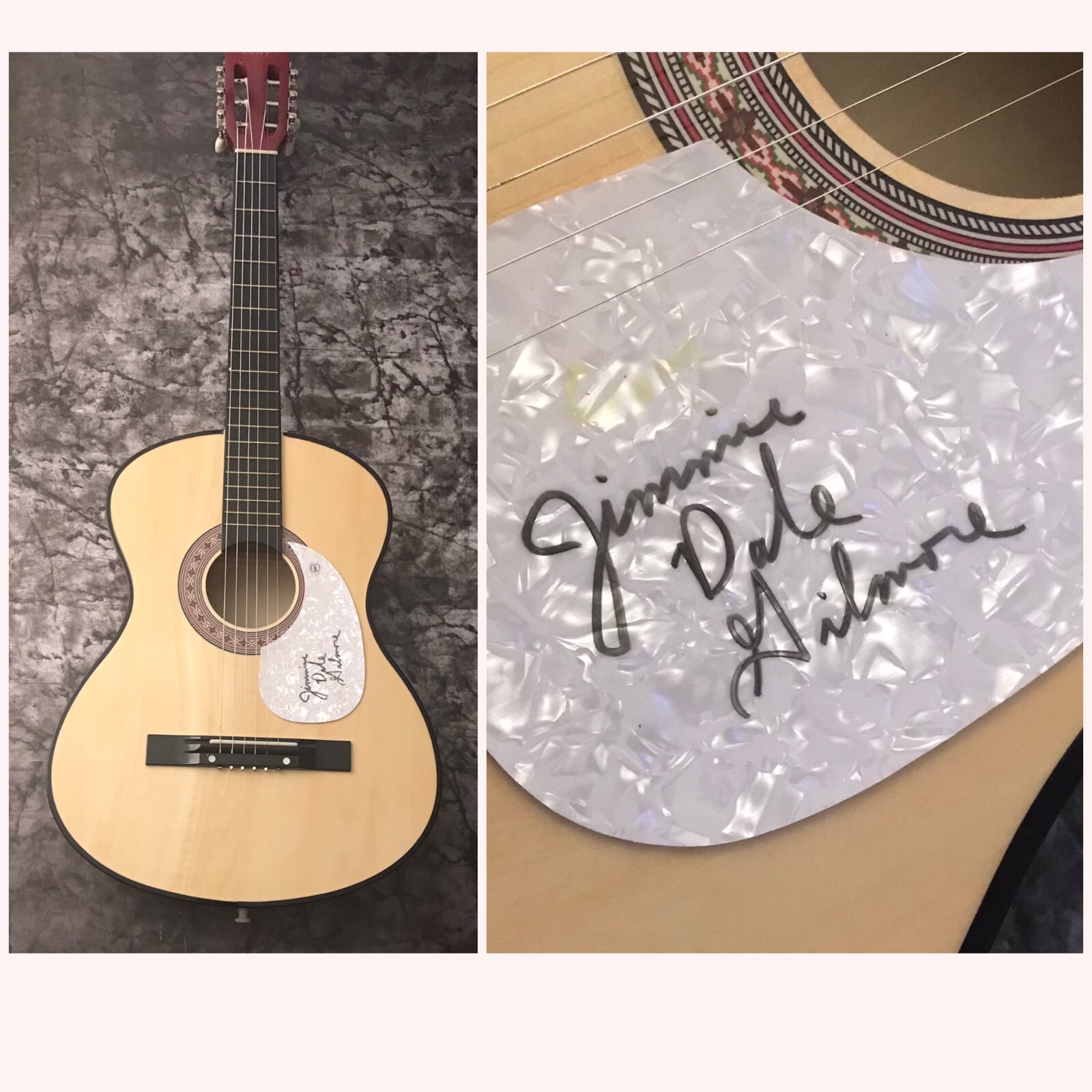 GFA Downey to Lubbock * JIMMIE DALE GILMORE * Signed Acoustic Guitar COA