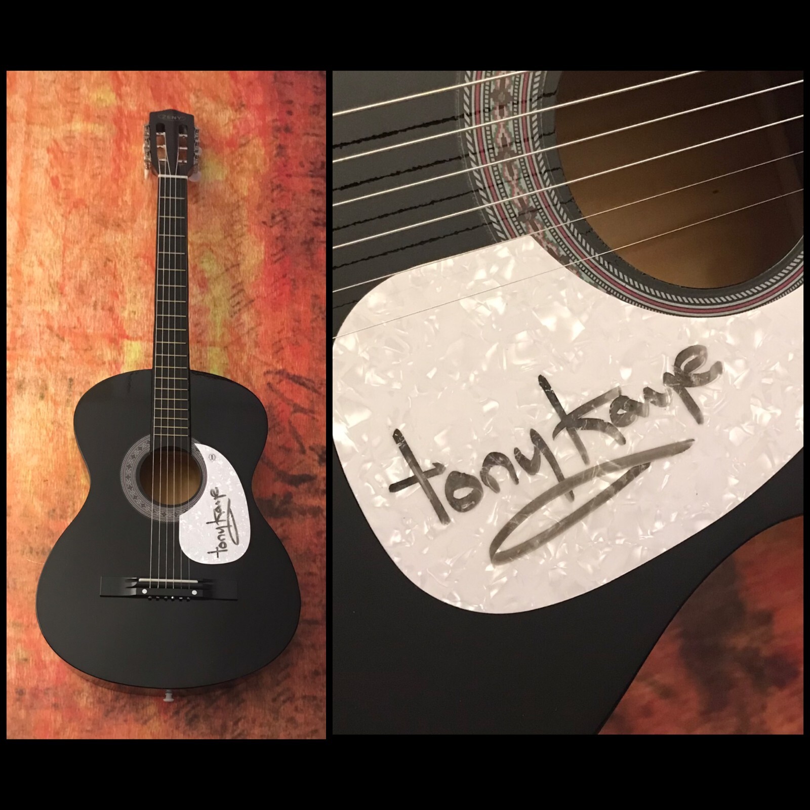 GFA Yes Prog Band Original * TONY KAYE * Signed Acoustic Guitar COA
