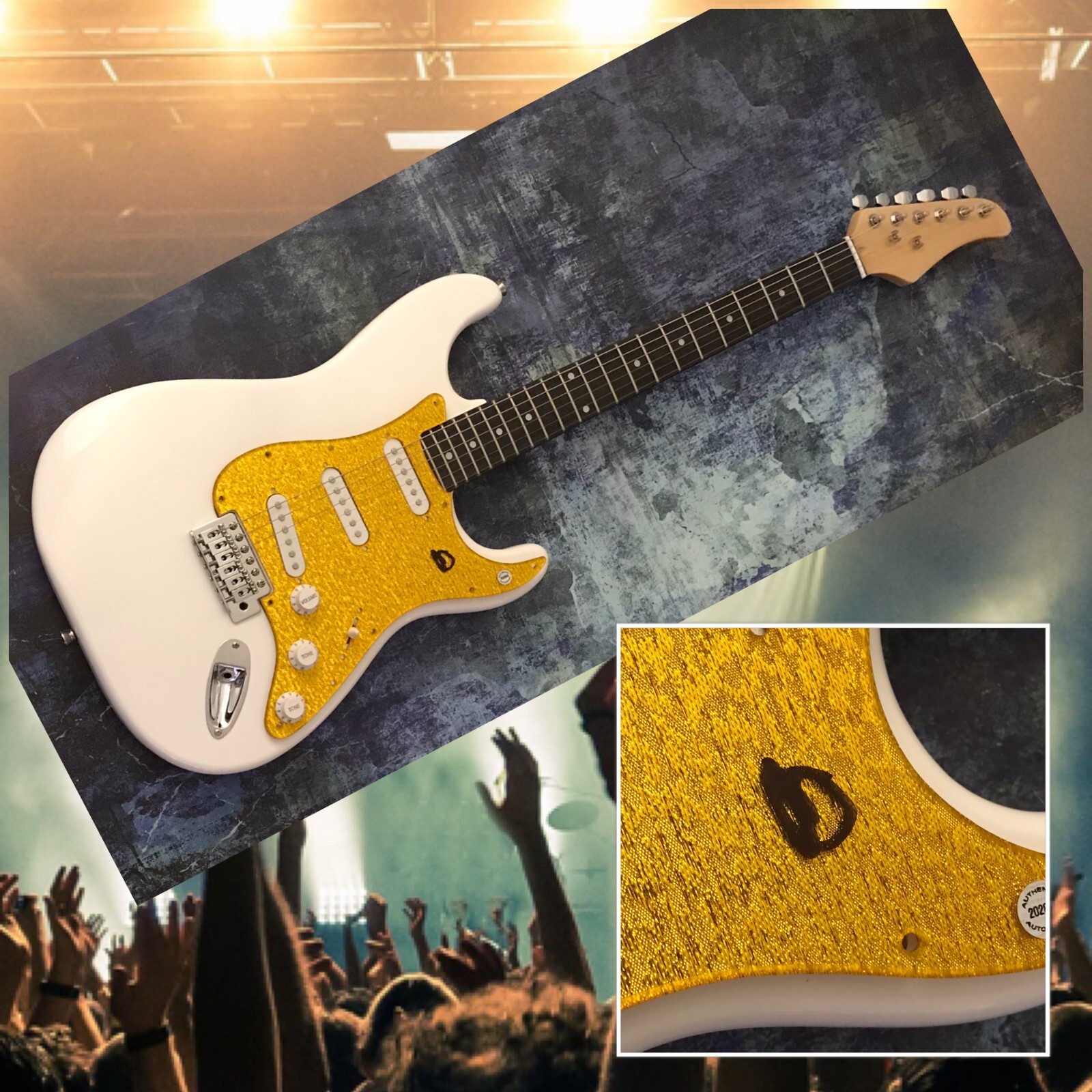 GFA Cake Band Legend * JOHN McCREA * Signed Rare Electric Guitar COA
