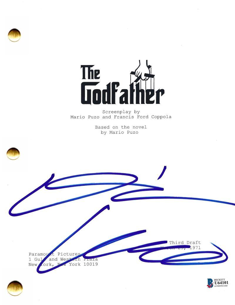 DIANE KEATON SIGNED THE GODFATHER FULL SCRIPT AUTHENTIC AUTOGRAPH BECKETT COA