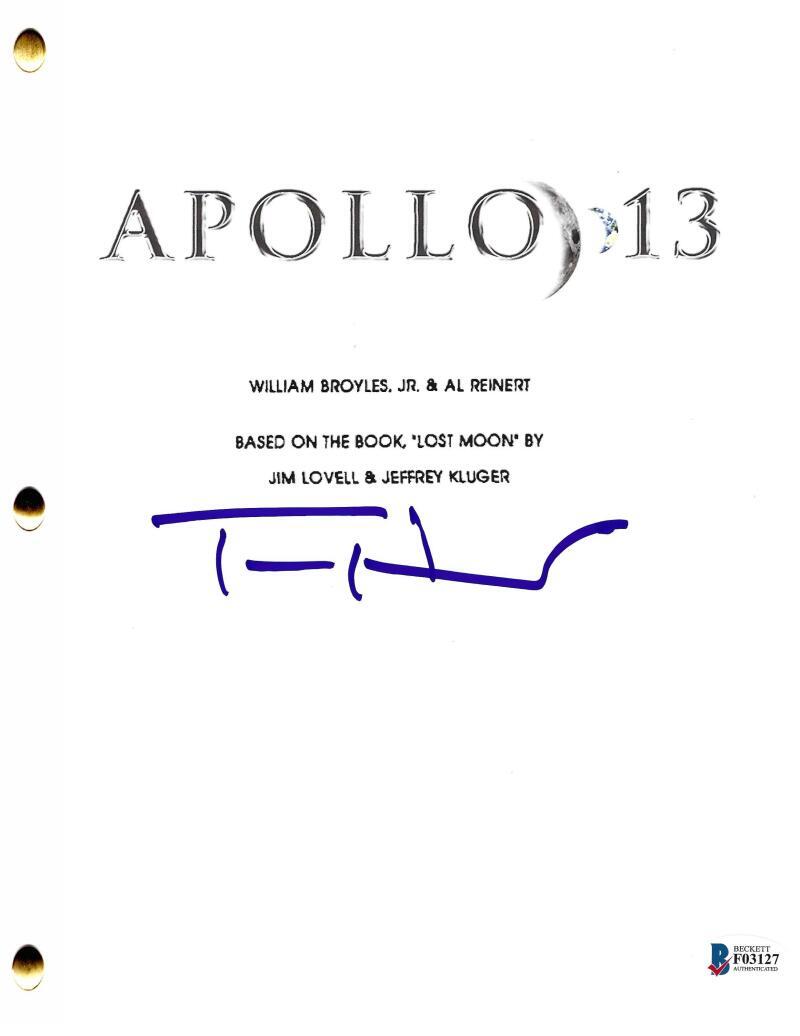 TOM HANKS SIGNED APOLLO 13 FULL SCRIPT AUTHENTIC AUTOGRAPH BECKETT
