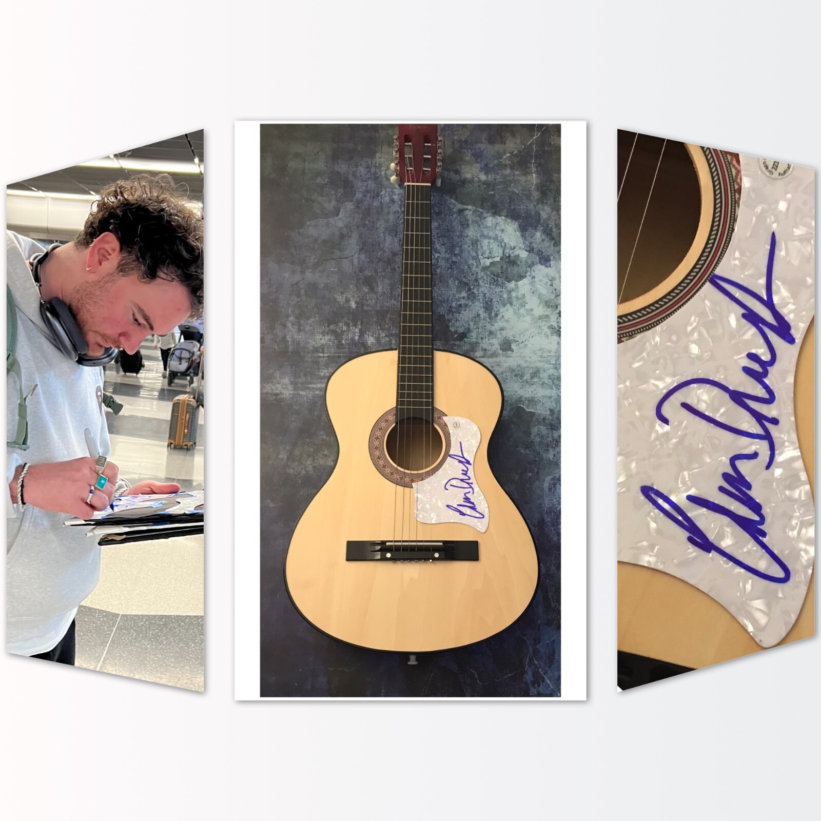 New ListingGFA I'll Be Waiting Star * CIAN DUCROT * Signed Acoustic Guitar PROOF COA
