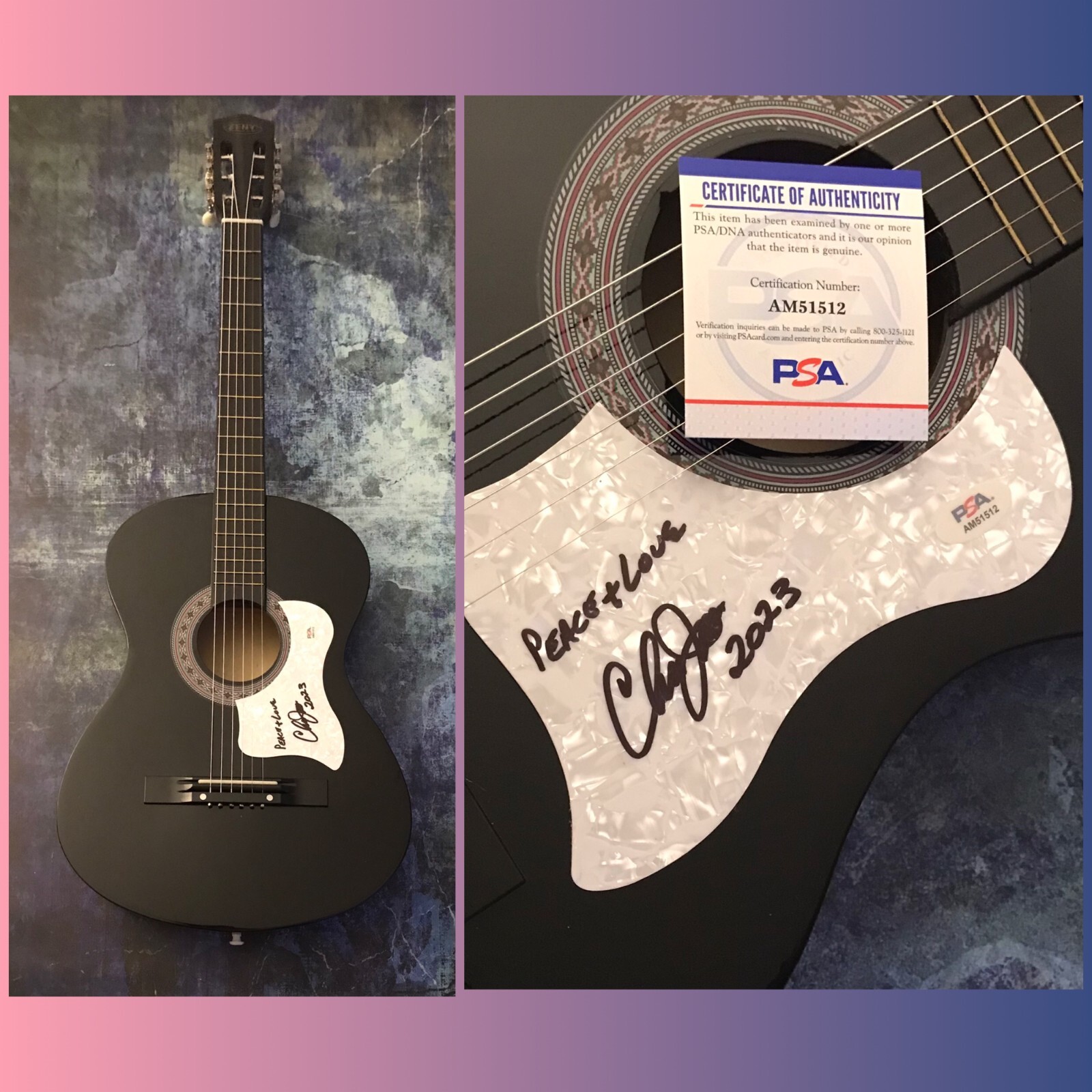 New ListingPSA The Isley Brothers * CHRIS JASPER * Signed Acoustic Guitar C5 COA
