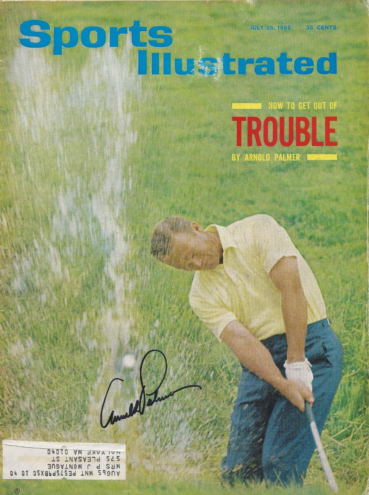 **GFA Sports Illustrated * ARNOLD PALMER* Signed SI Magazine AD2 COA**