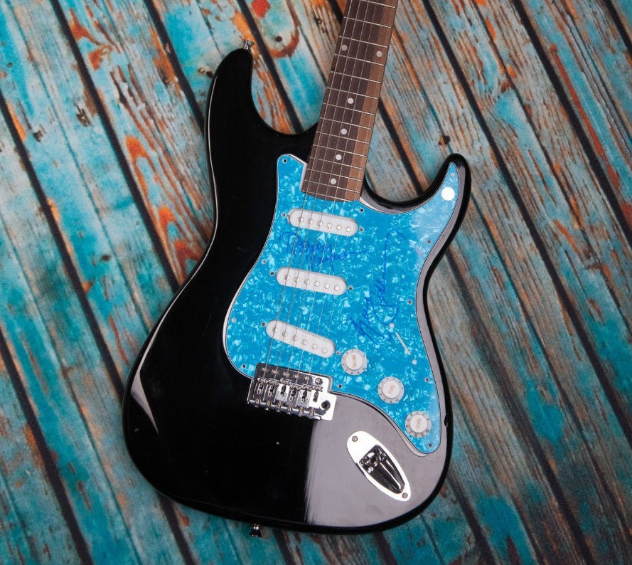 GFA America Band * GERRY & DEWEY BUNNELL * Signed Electric Guitar COA