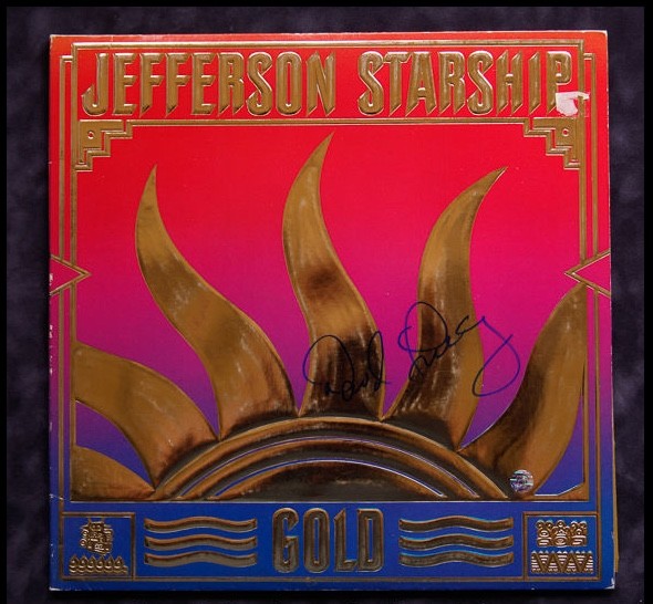 GFA Jefferson Starship * DAVID FREIBERG * Signed Record Album AD3 COA