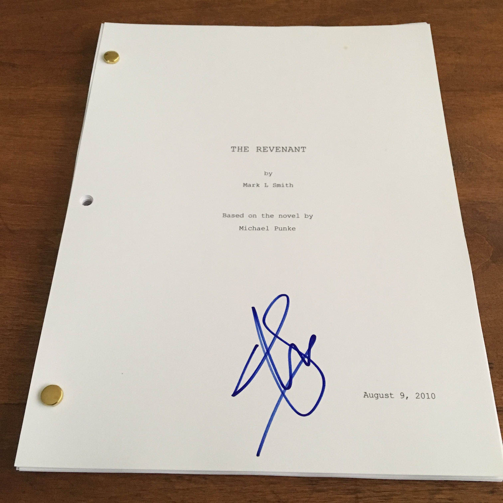 GFA The Revenant Jim Bridger * WILL POULTER * Signed Full Movie Script AD1 COA
