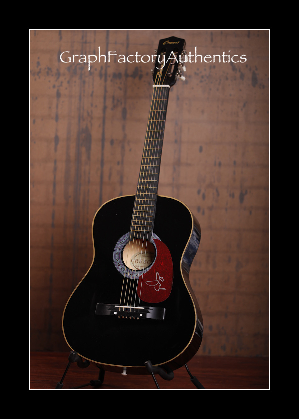 Eric Hutchinson *ROCK & ROLL* Signed Full Size Acoustic Guitar E1 COA GFA PROOF!