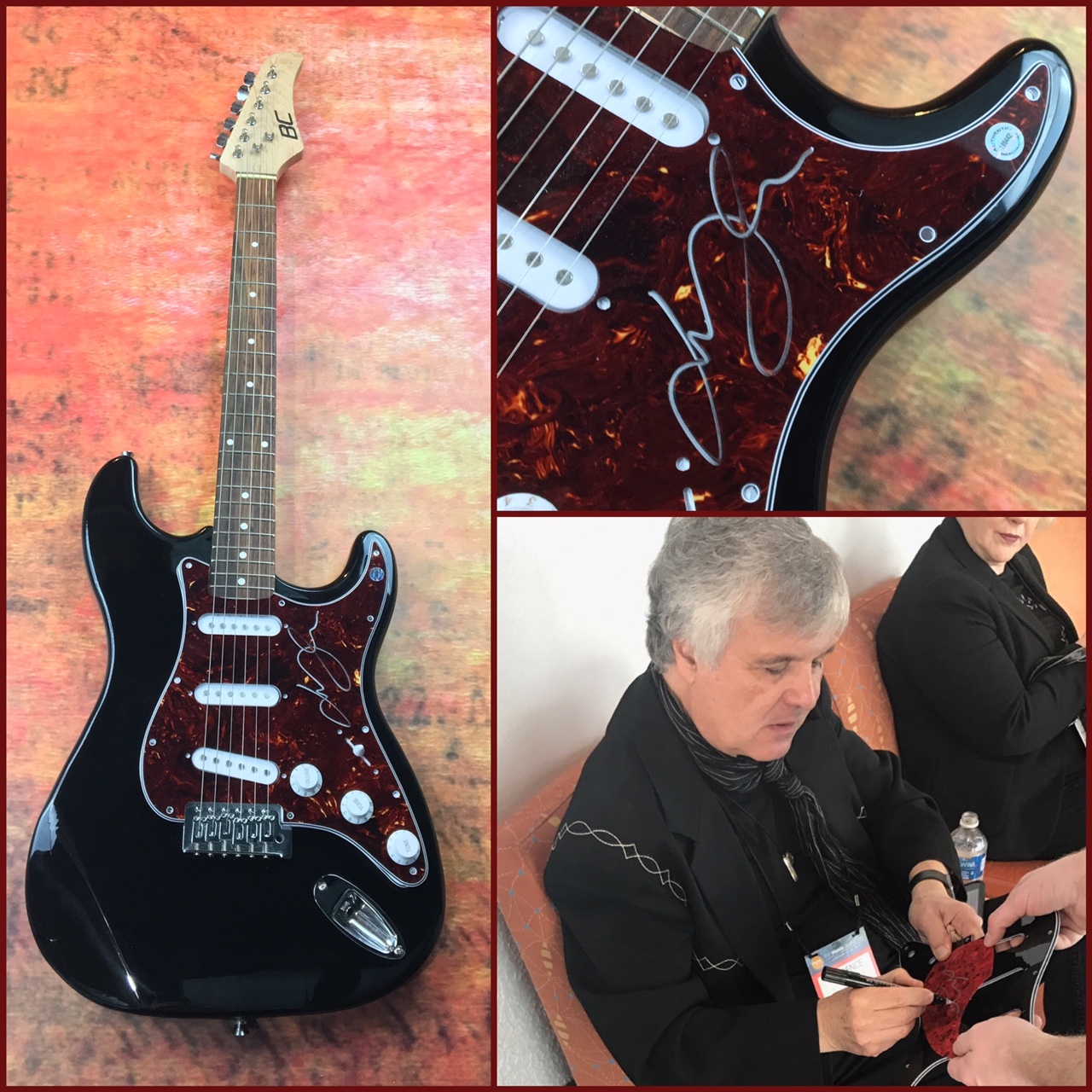 GFA Wings Guitarist * LAURENCE JUBER * Signed Electric Guitar PROOF AD2 COA