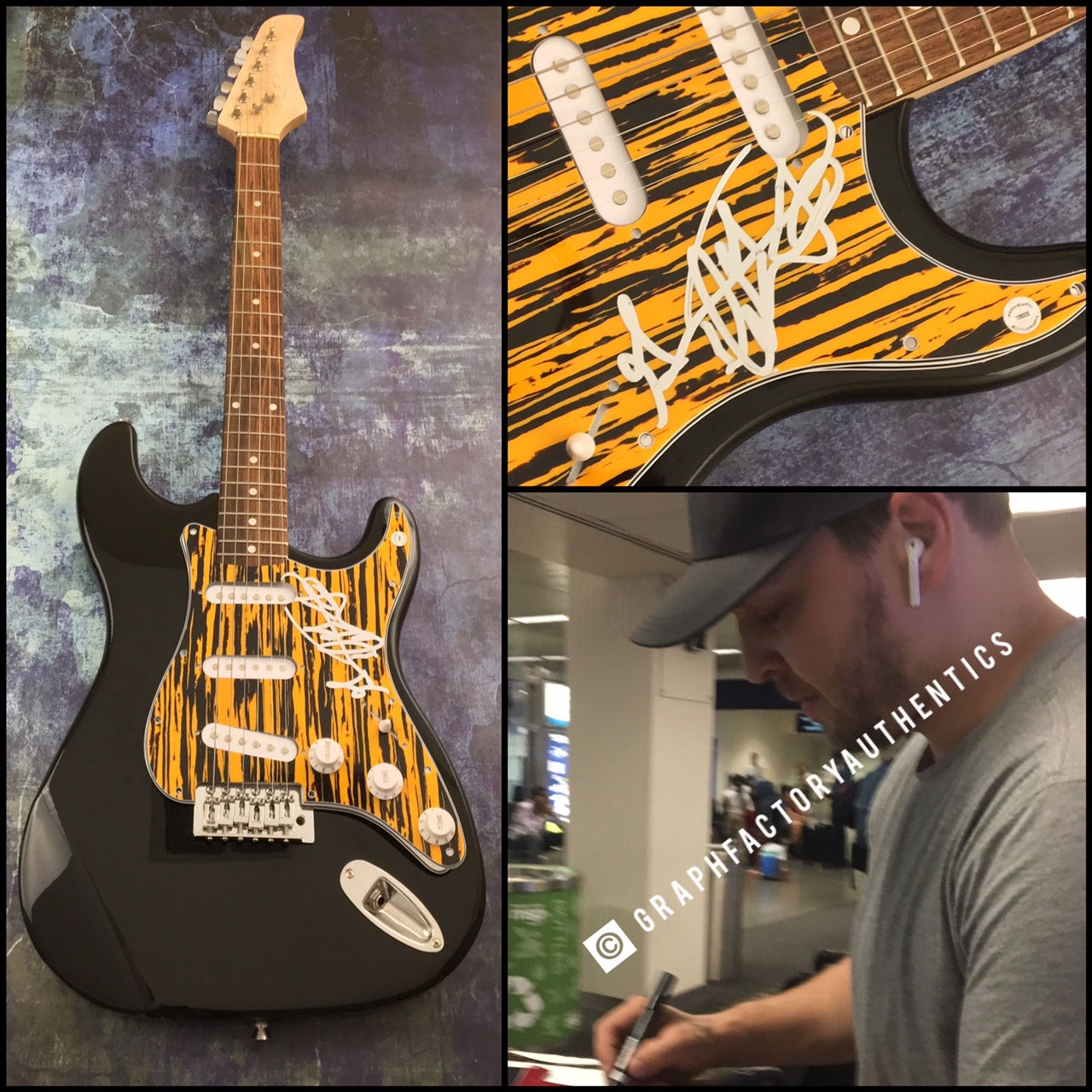 GFA She Sets the City on Fire * GAVIN DeGRAW * Signed Electric Guitar PROOF COA