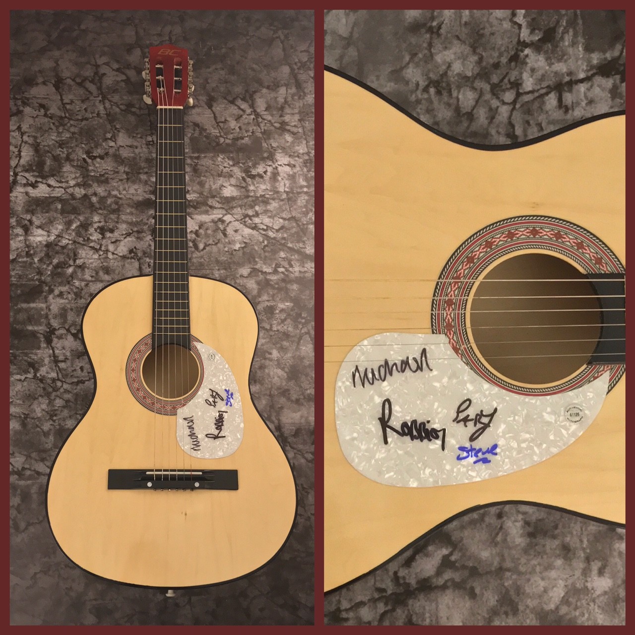 GFA Robbie Grey Band * MODERN ENGLISH * Signed Autograph Acoustic Guitar AD2 COA