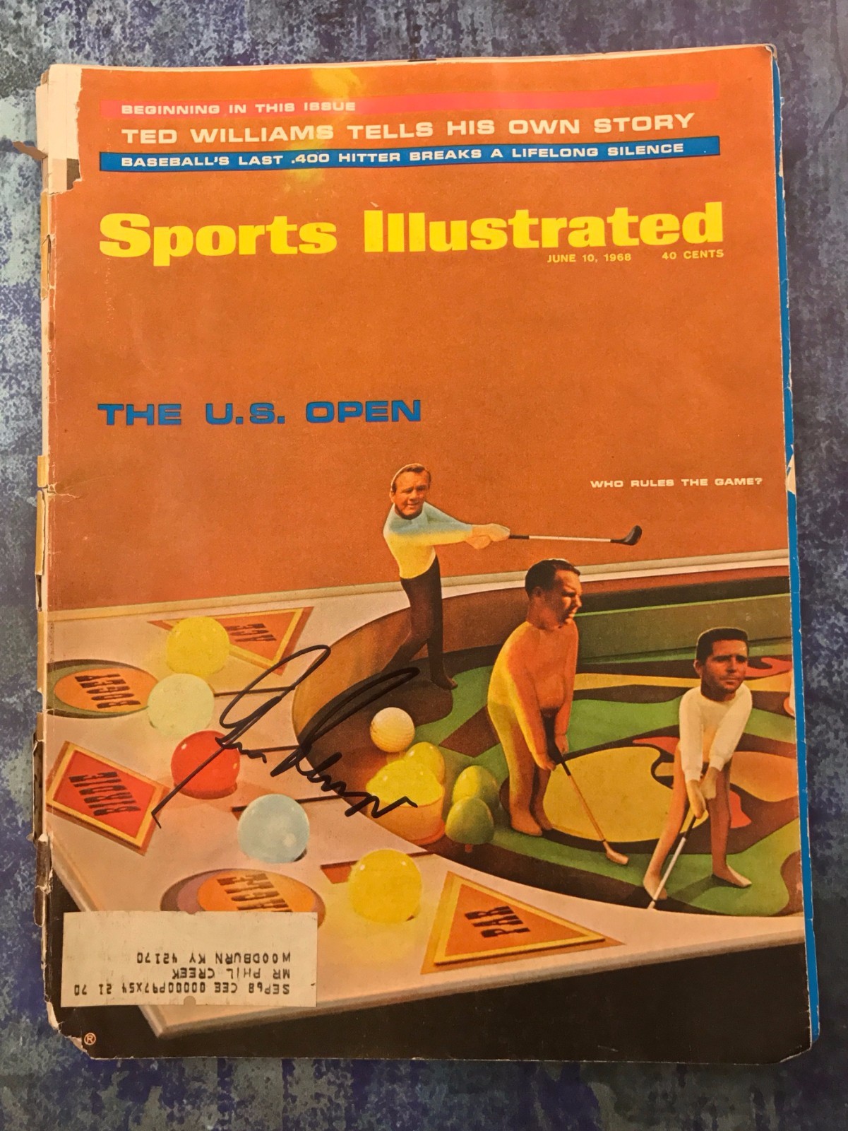 GFA Golf PGA Legend * GARY PLAYER * Signed Sport Illustrated Magazine AD3 COA
