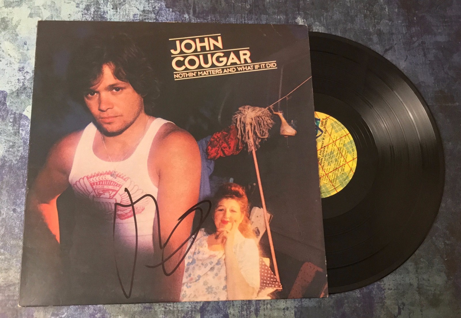 GFA I Need a Lover * JOHN COUGAR MELLENCAMP * Signed Record Vinyl Album AD3 COA
