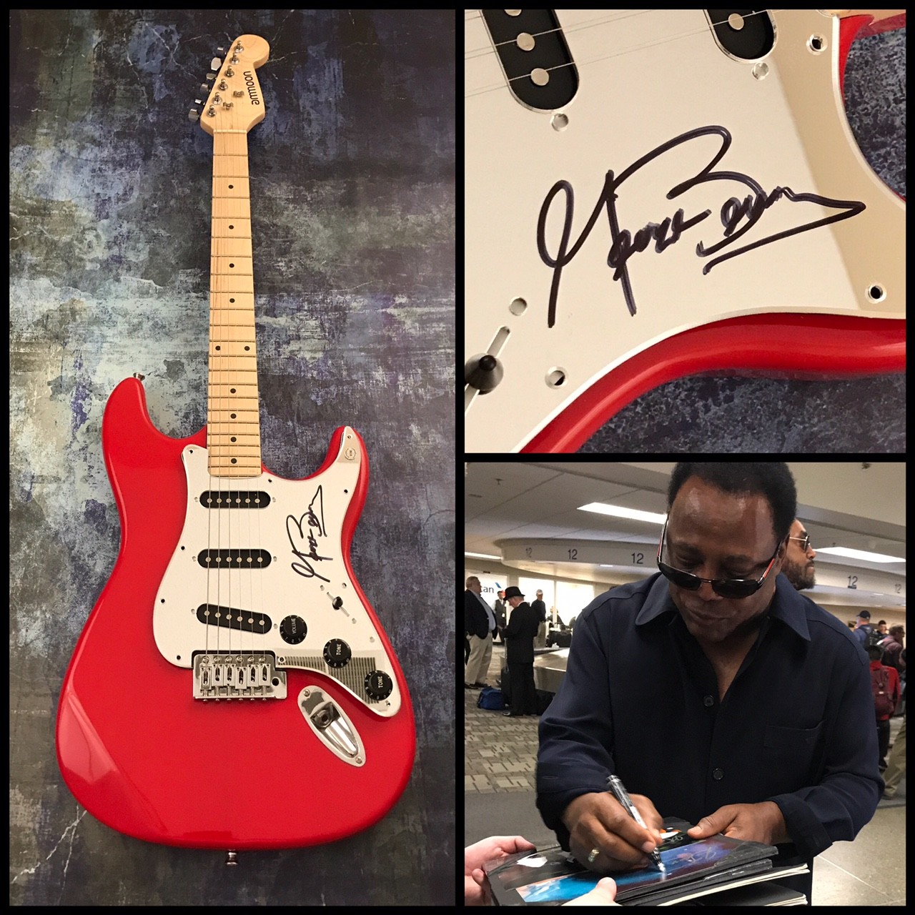 GFA Legend Jazz Guitarist * GEORGE BENSON * Signed Electric Guitar PROOF AD4 COA