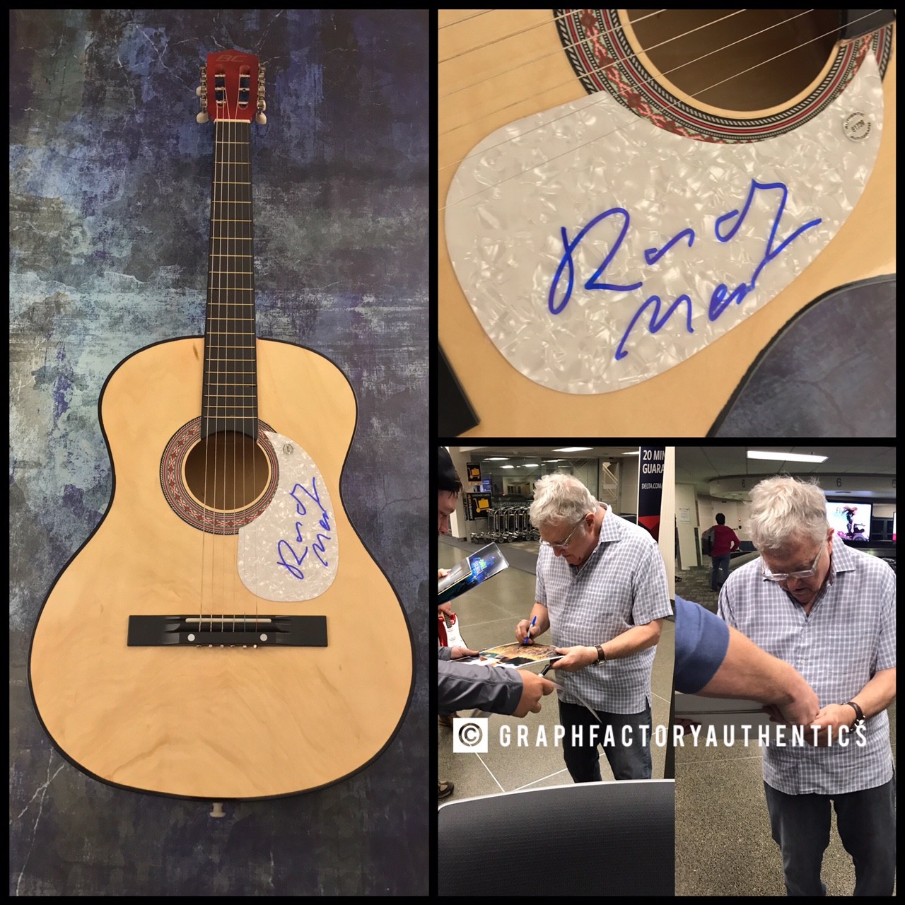 GFA R&R Hall of Fame * RANDY NEWMAN * Signed Acoustic Guitar PROOF AD1 COA