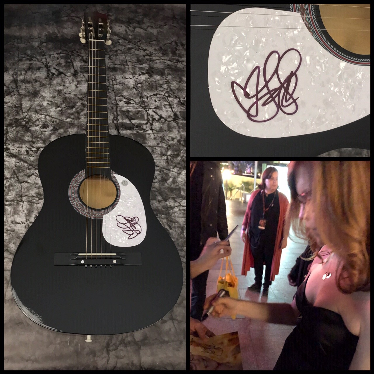 GFA Stay I Missed You * LISA LOEB * Signed Acoustic Guitar PROOF L1 COA