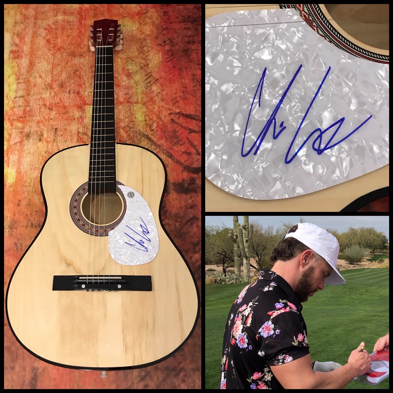 GFA Take Back Home Girl * CHRIS LANE * Signed Acoustic Guitar PROOF C1 COA