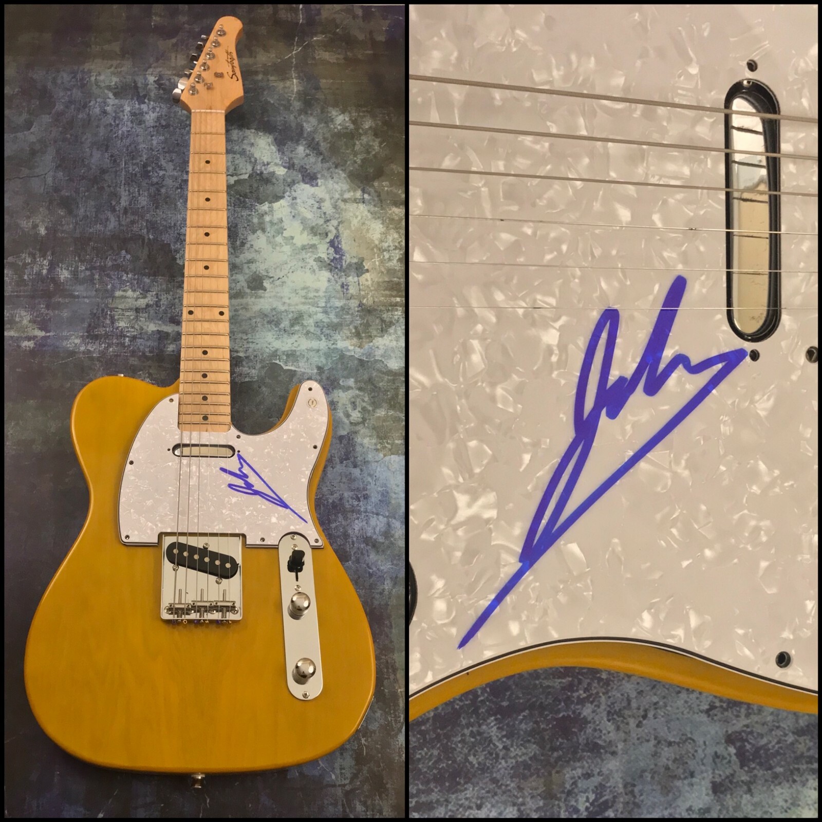 GFA Goo Goo Dolls Band Singer * JOHN RZEZNIK * Signed Electric Tele Guitar COA