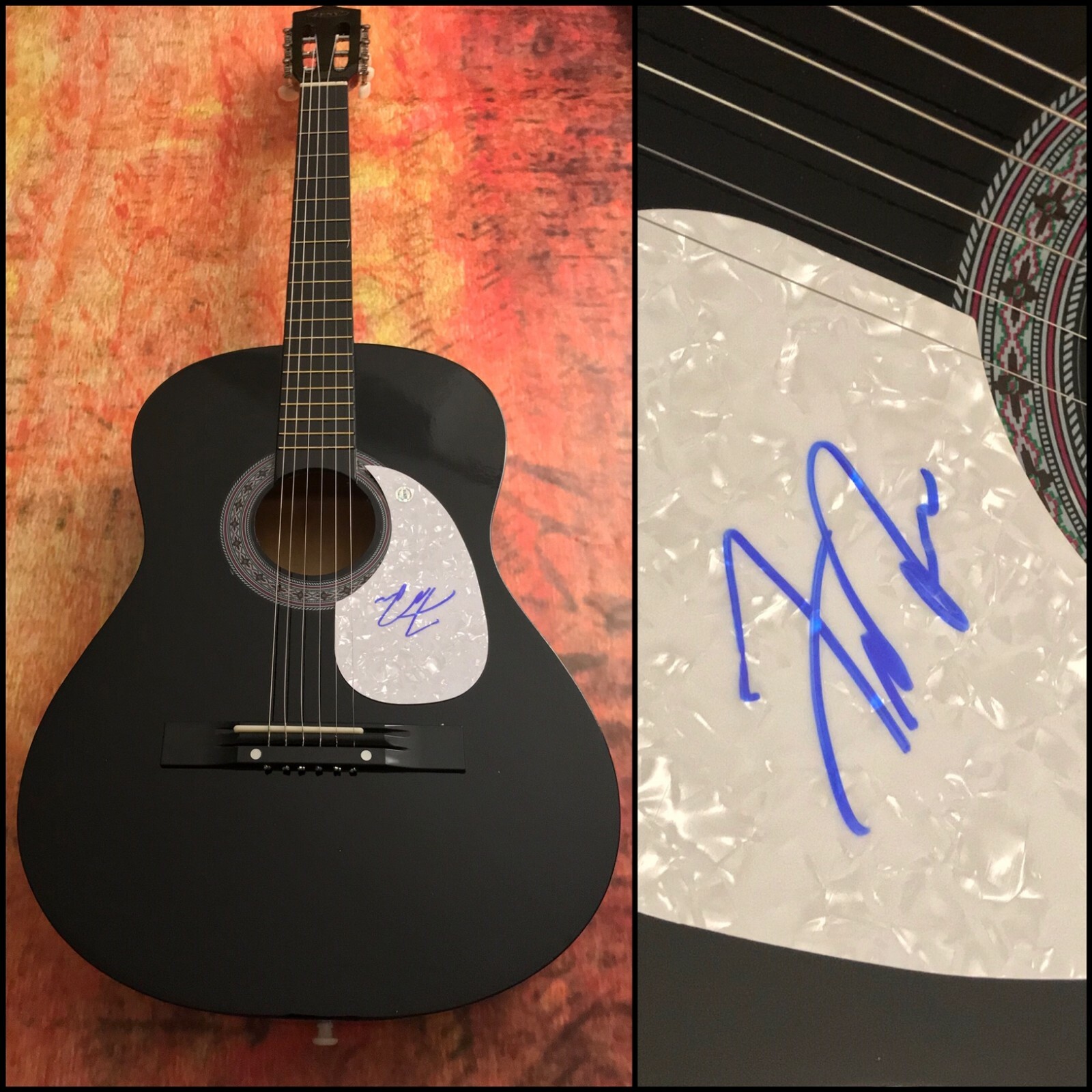 GFA Venus Why Teen Idol Legend * FRANKIE AVALON * Signed Acoustic Guitar F3 COA
