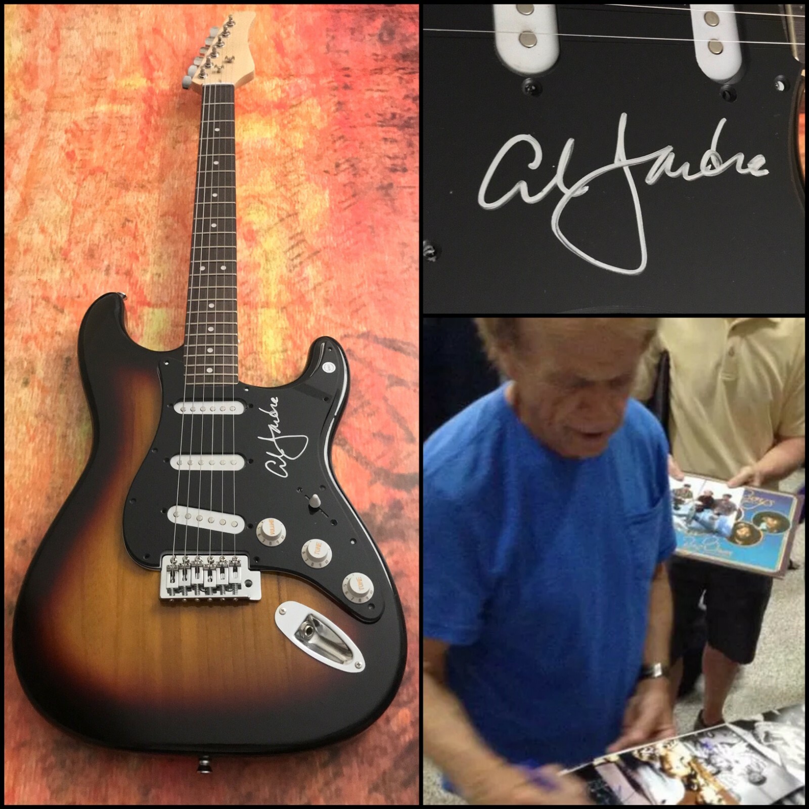 GFA The Beach Boys * AL JARDINE * Signed Electric Guitar PROOF A1 COA