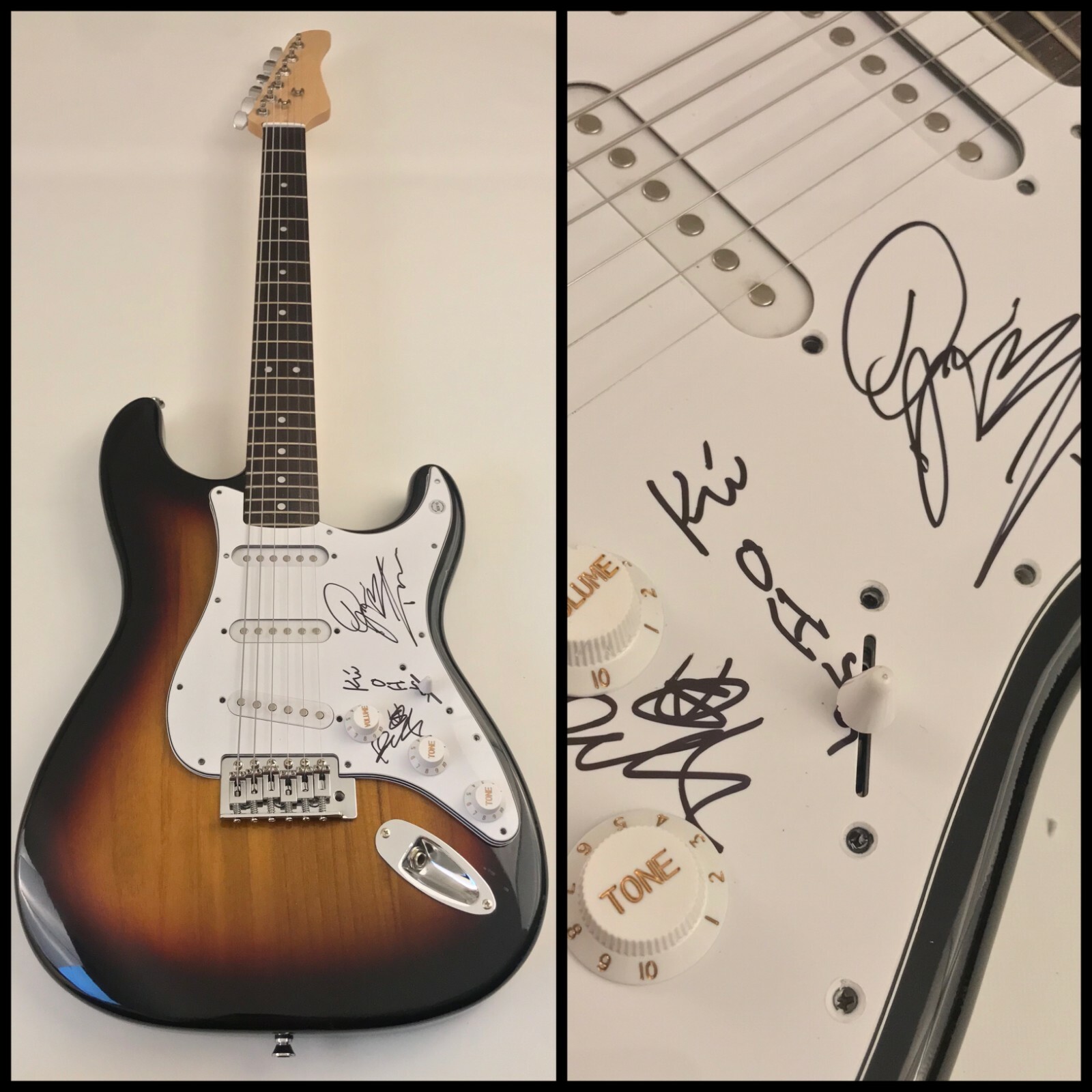 GFA Tim Fluckey x5 Band * ADEMA * Signed Autographed Electric Guitar COA