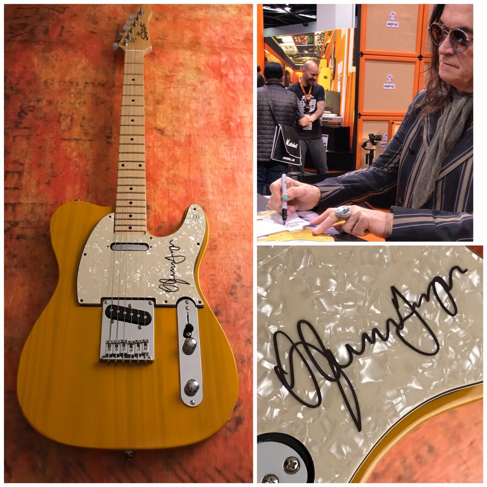 GFA Deep Purple * GLENN HUGHES * Signed Tele Electric Guitar PROOF G4 COA