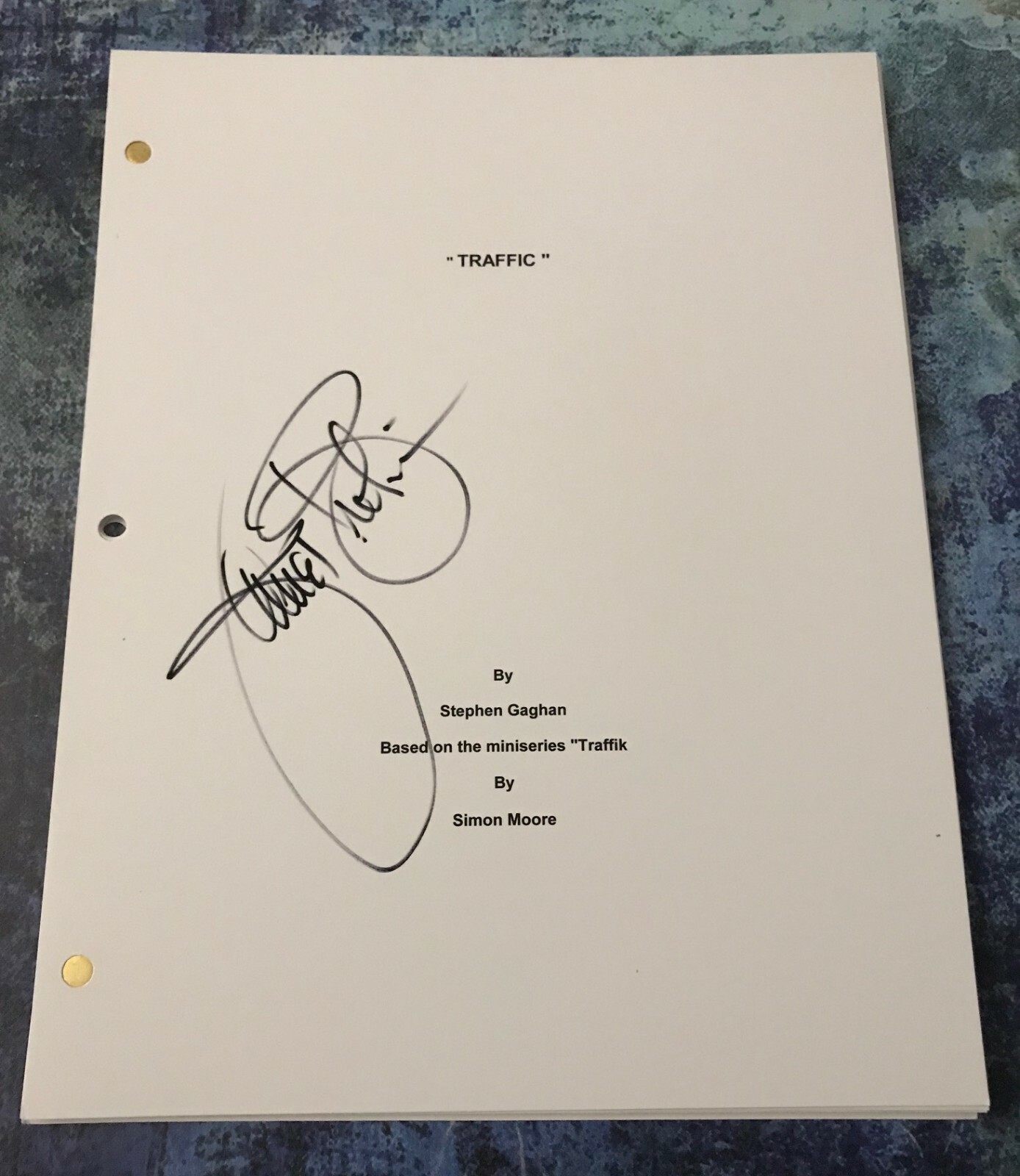 GFA Traffic Movie General Ralph * JAMES BROLIN * Signed Full Page Script AD1 COA
